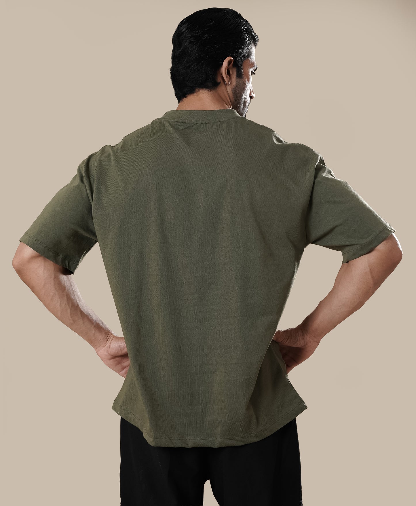 RAWAN Oversized Tee - Olive Green