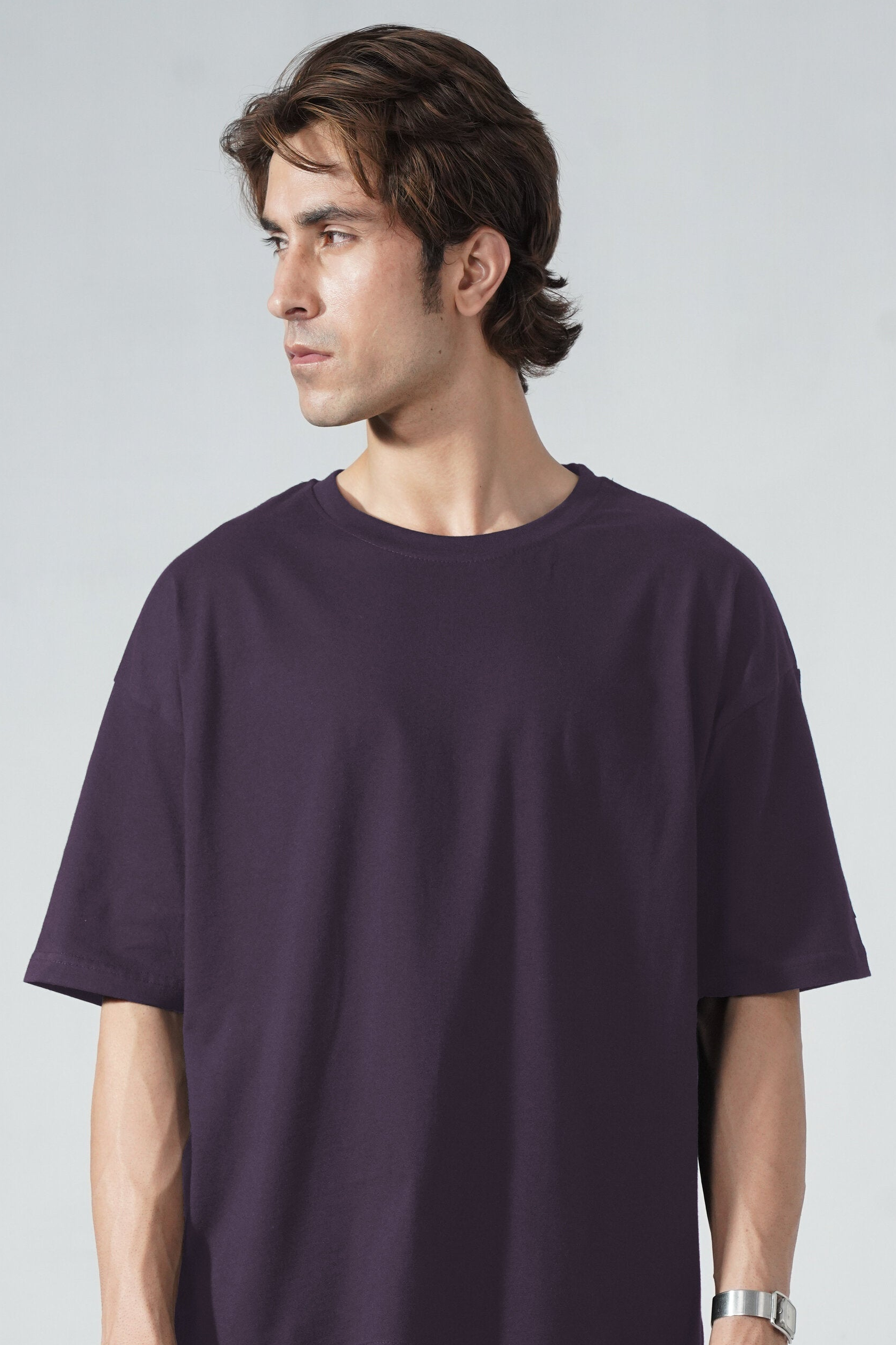 24.7 Oversized Tee - Midnight Purple