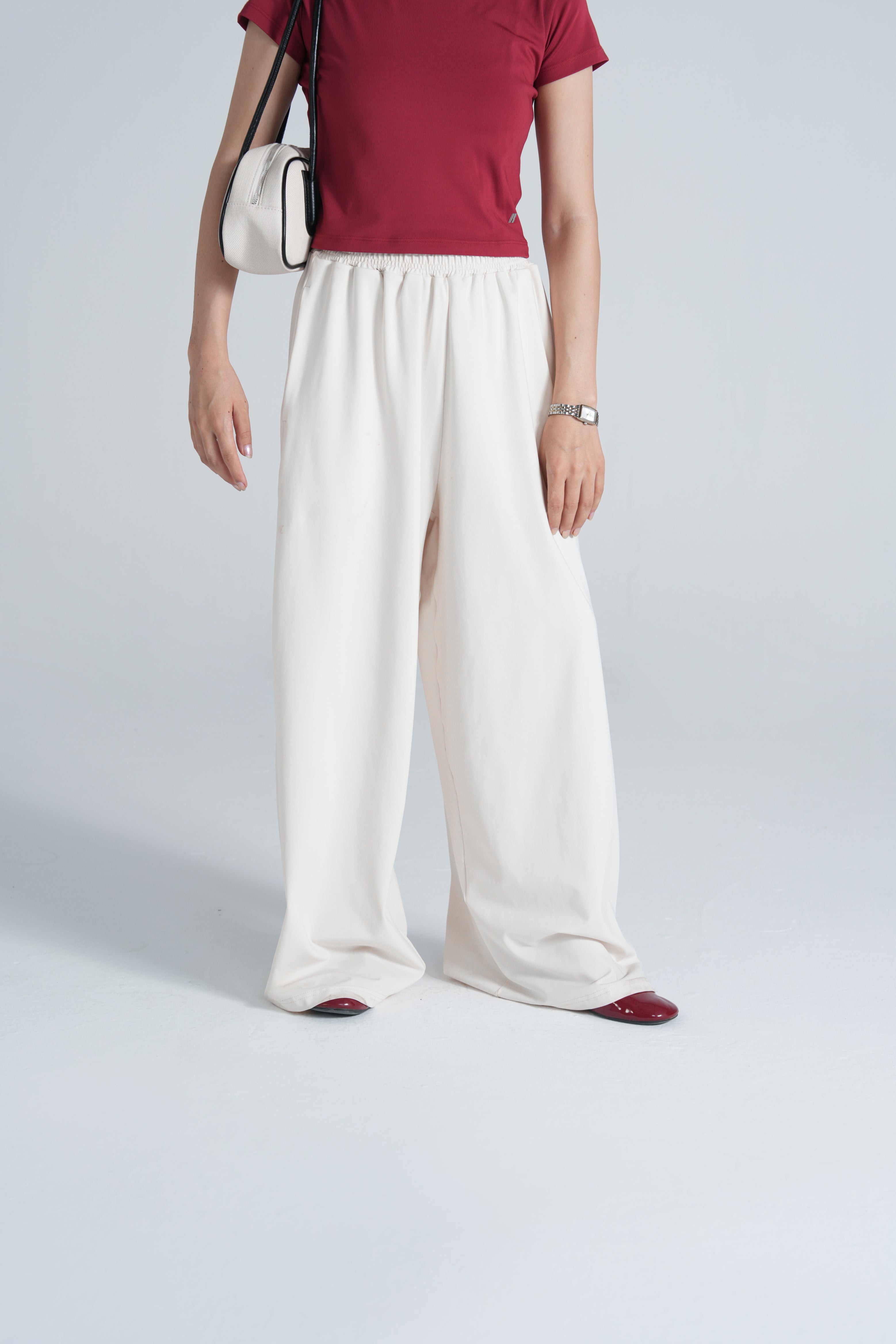 Studio Wide-Leg Pant - Bone