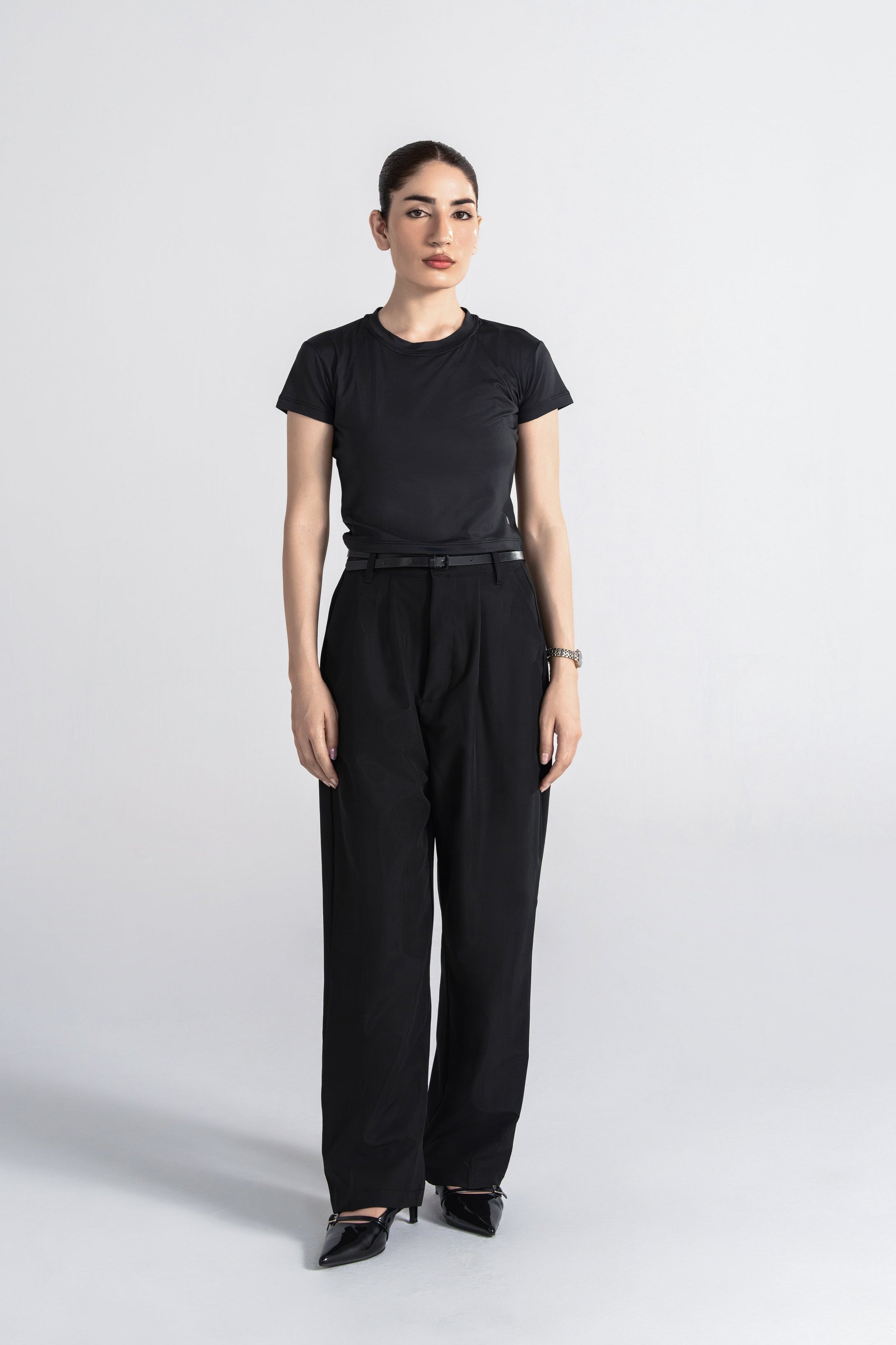 Bodyline Short Sleeve Tee - Jet Black
