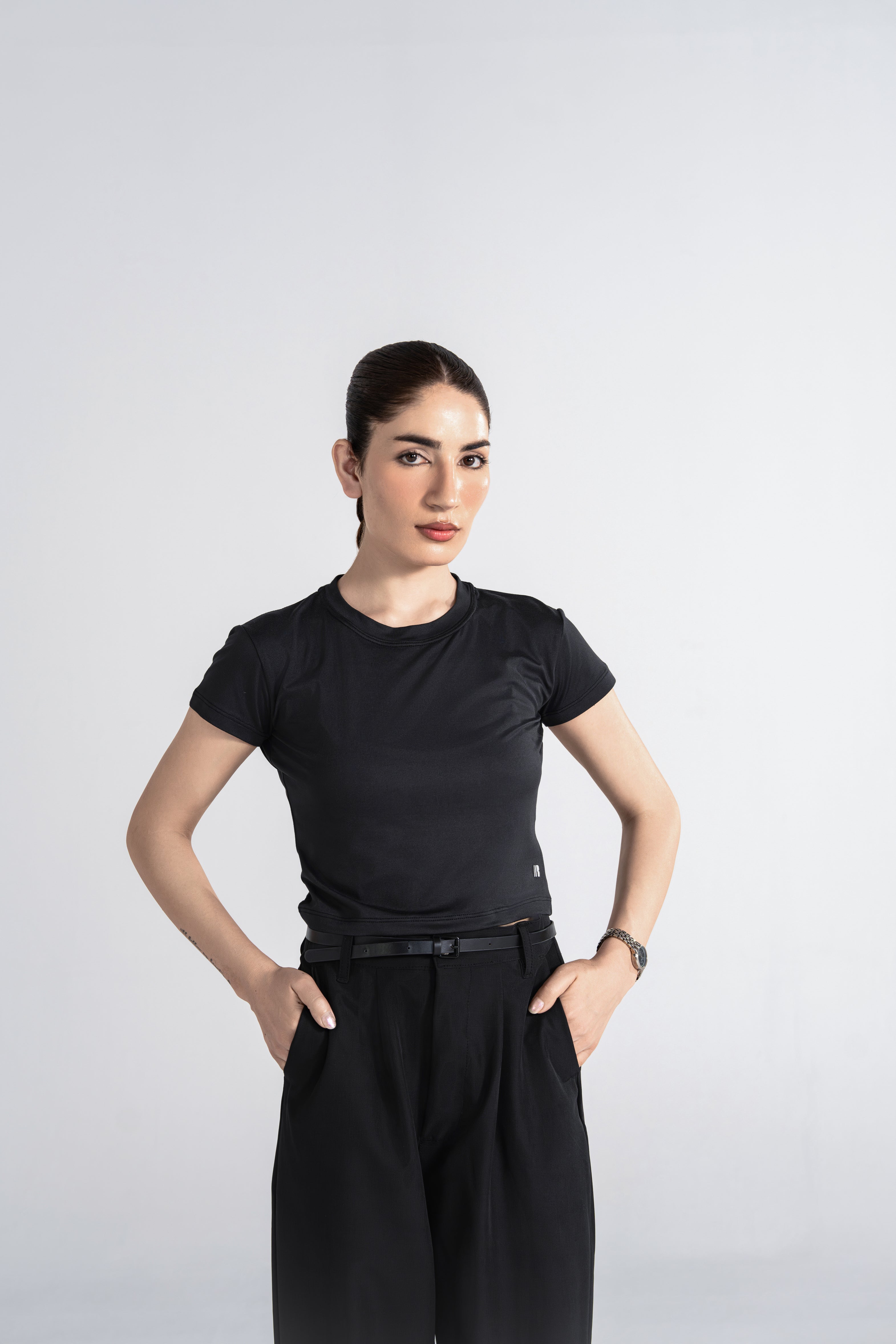 Bodyline Short Sleeve Tee - Jet Black