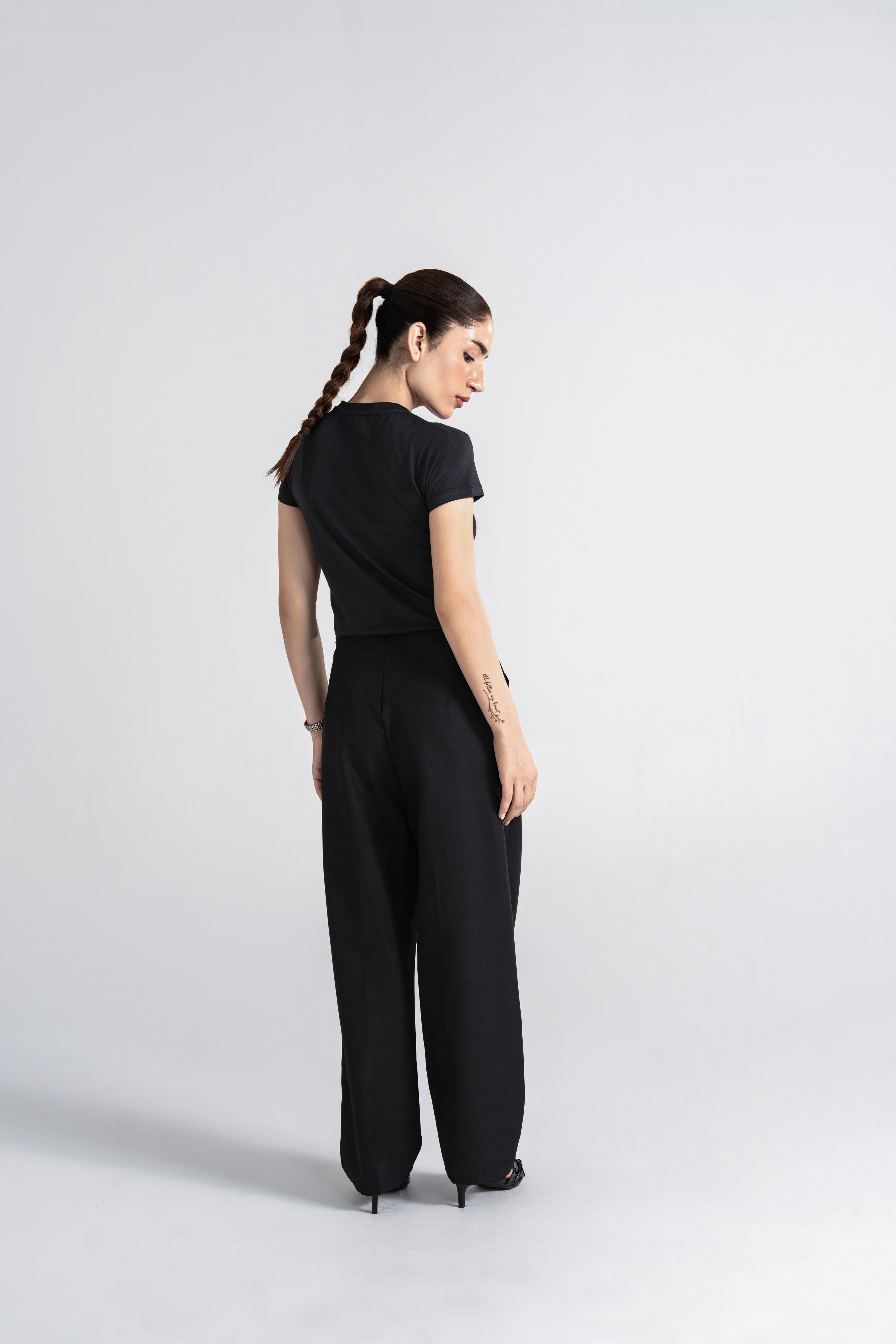 Studio Pleated Pant - Jet Black