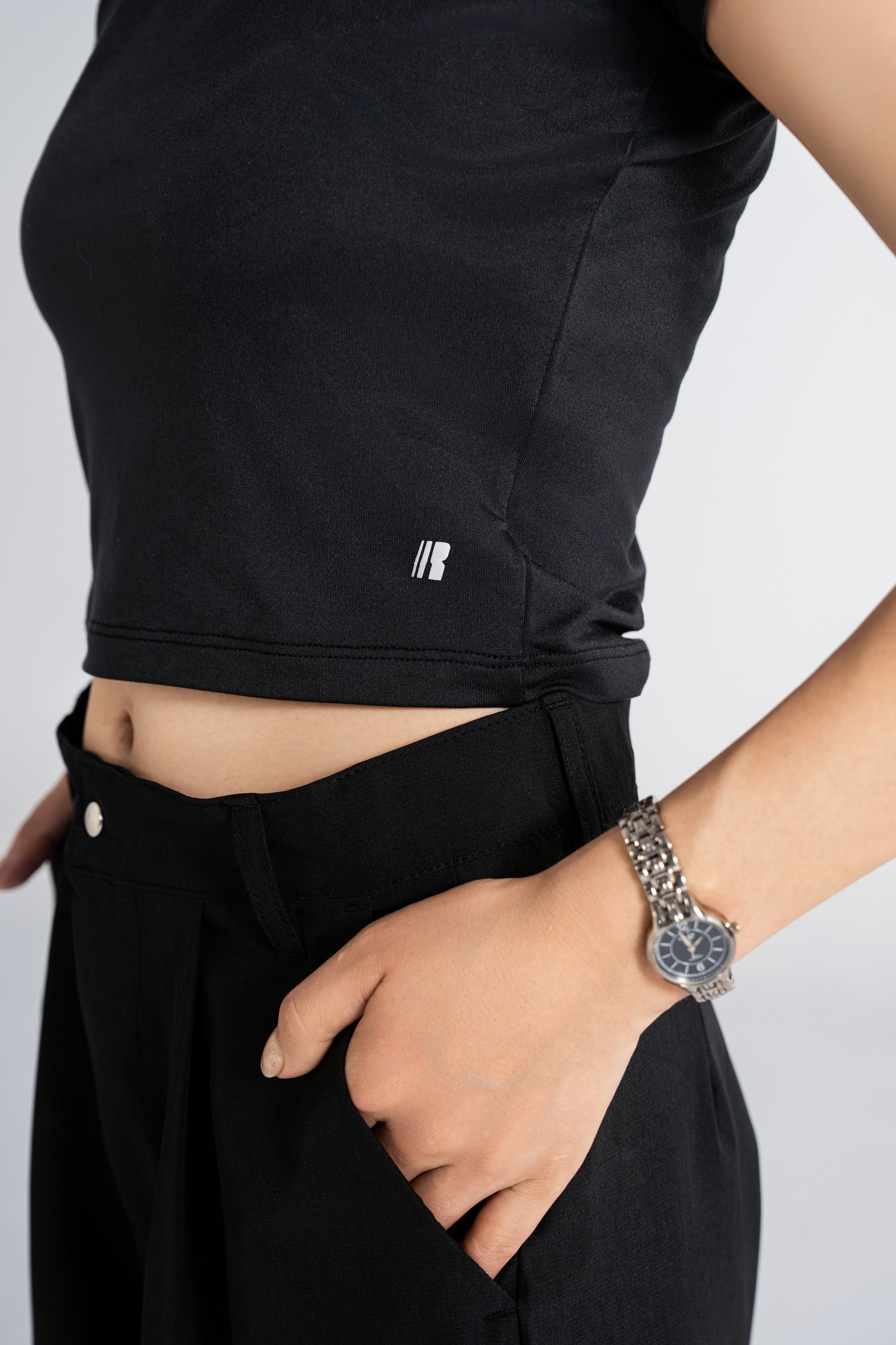 Studio Pleated Pant - Jet Black