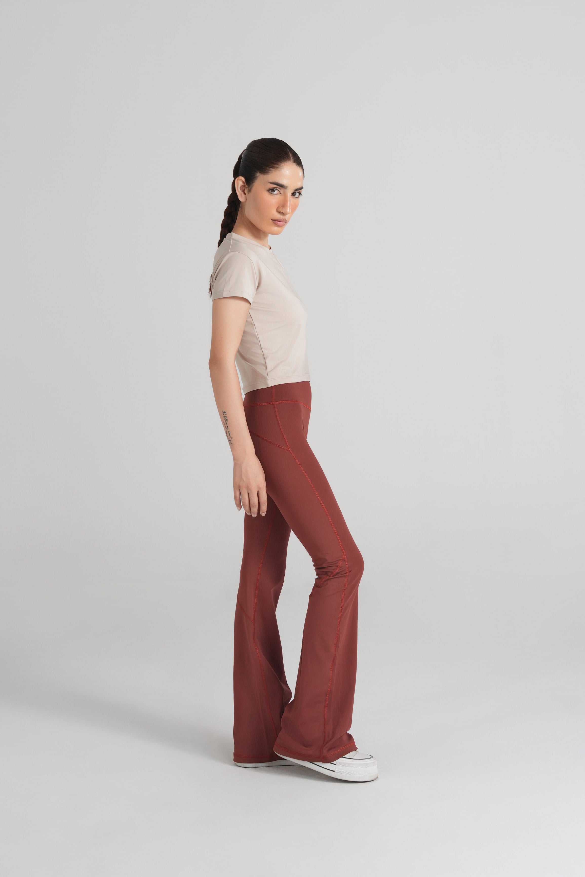 Soft Sculpt Flare Legging - Burnt Rust