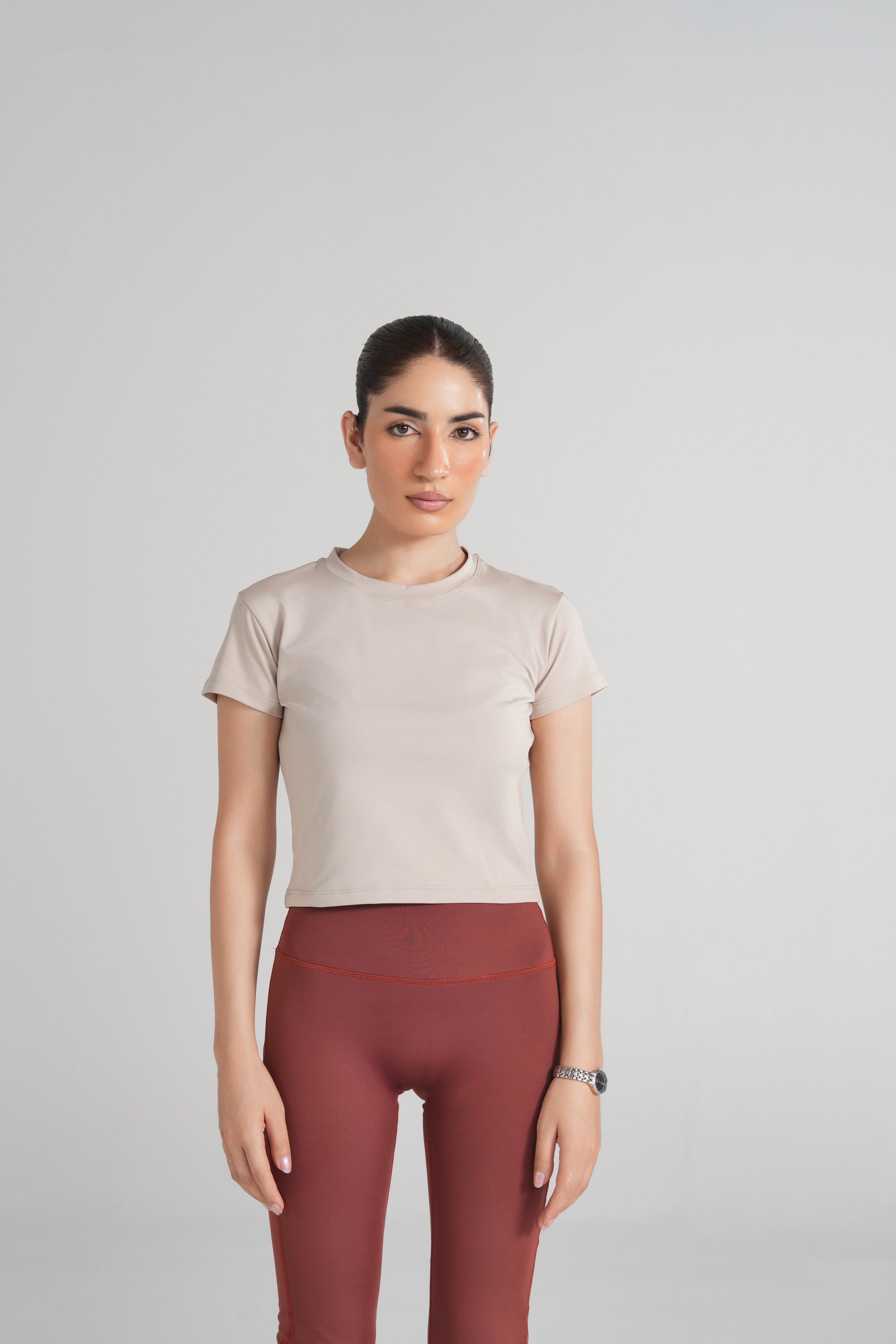 Bodyline Short Sleeve Tee - Warm Ivory
