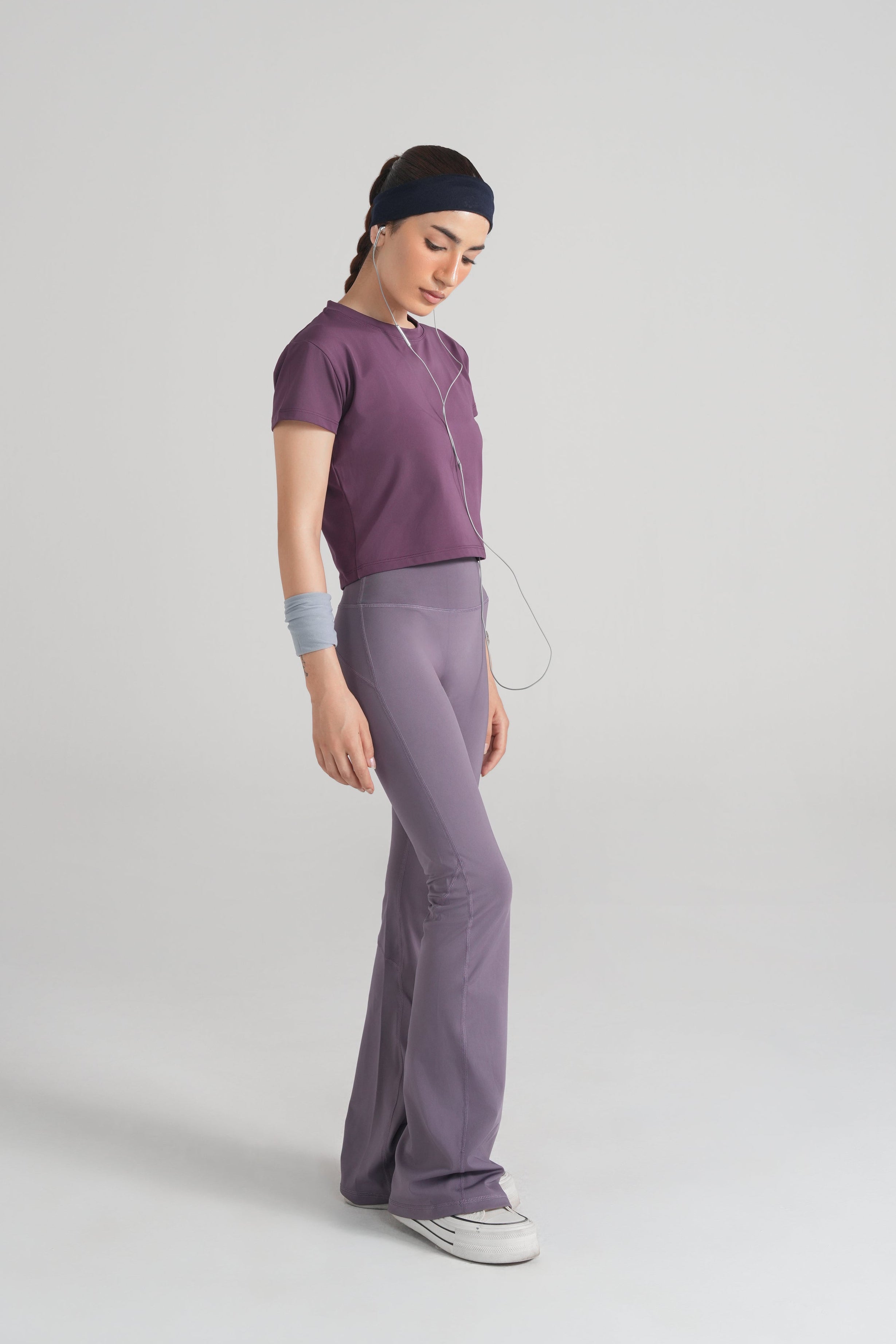 Soft Sculpt Flare Legging - Dusty Purple