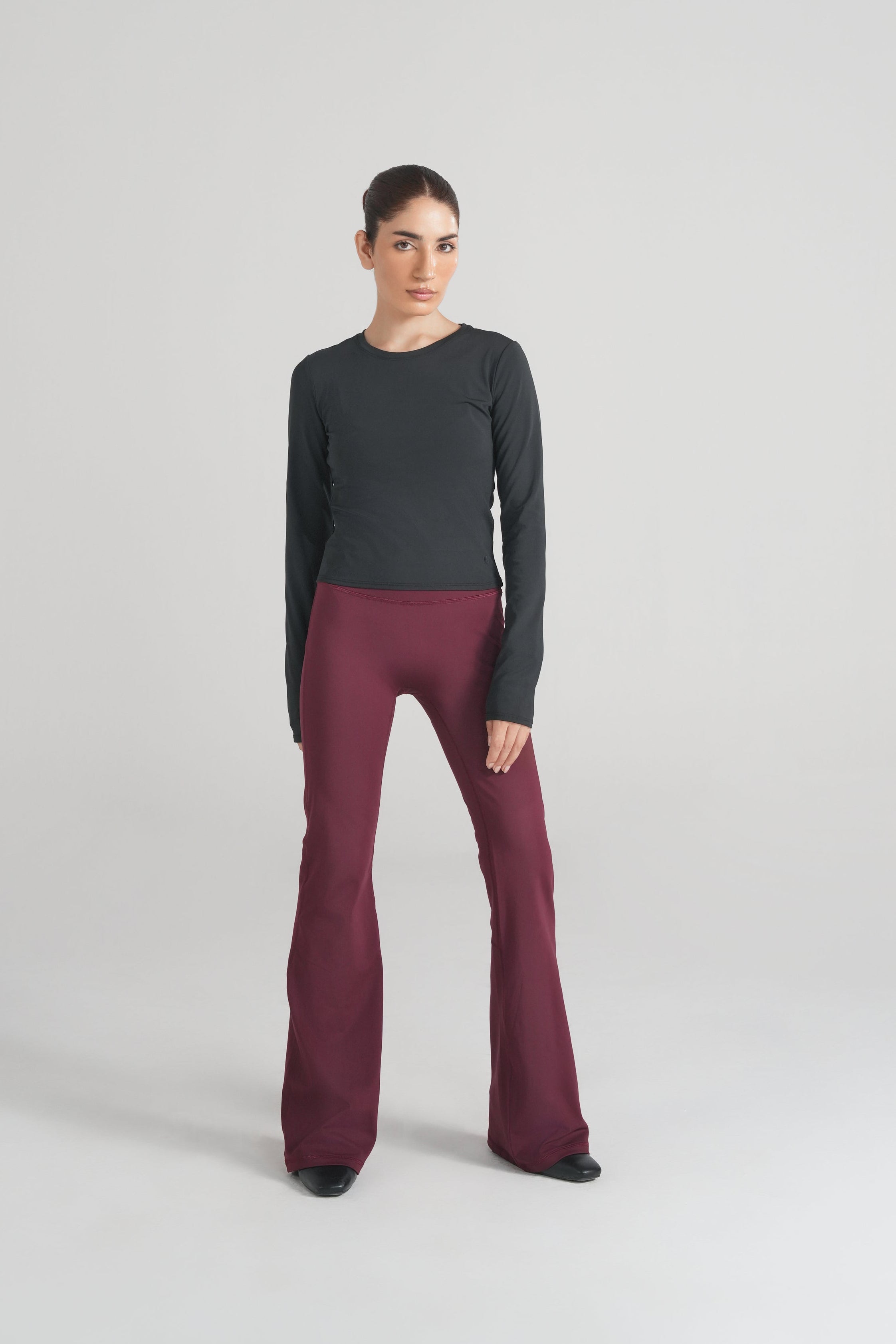 Bodyline Long Sleeve Tee - Jet Black