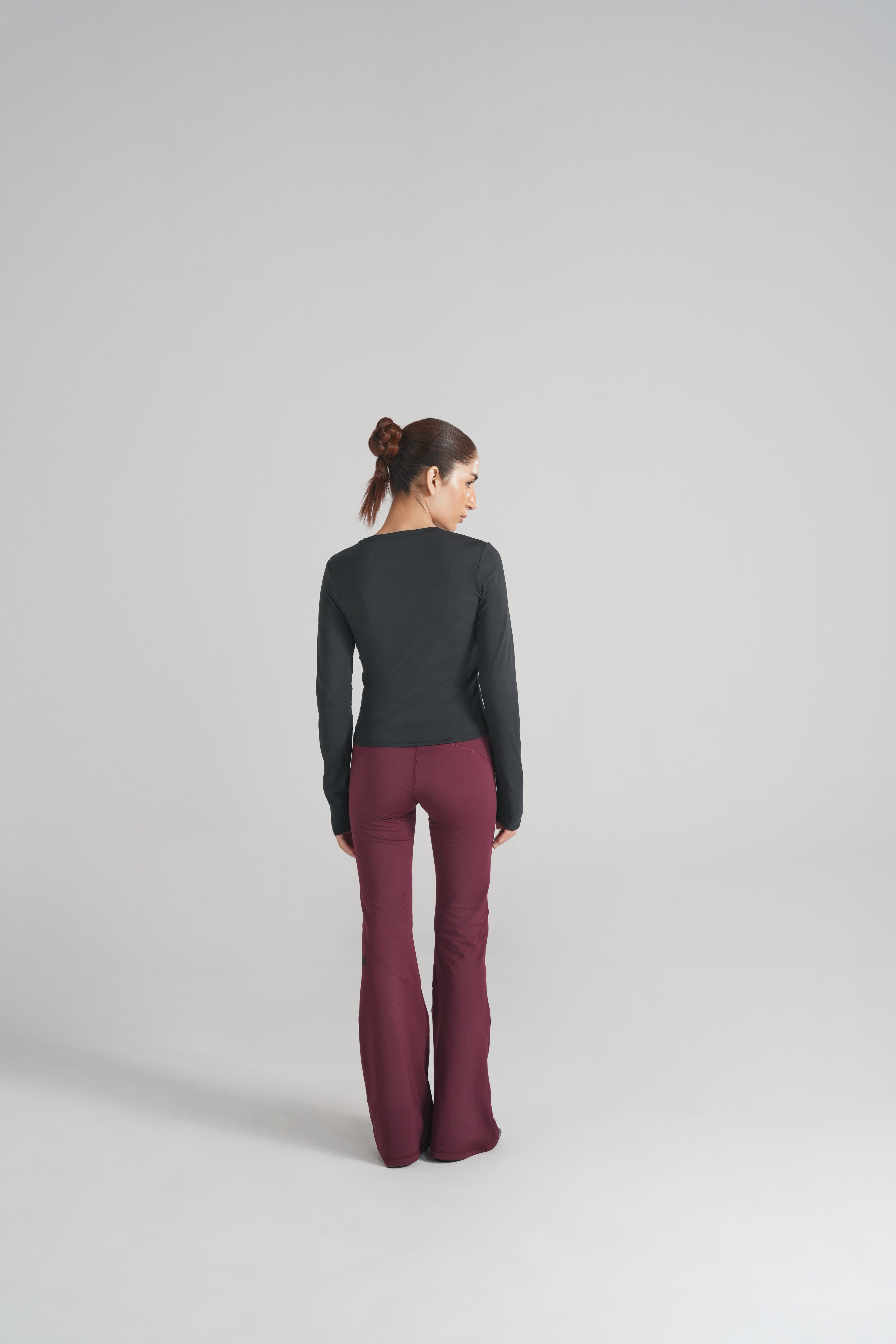 Soft Sculpt Flare Legging - Burgundy