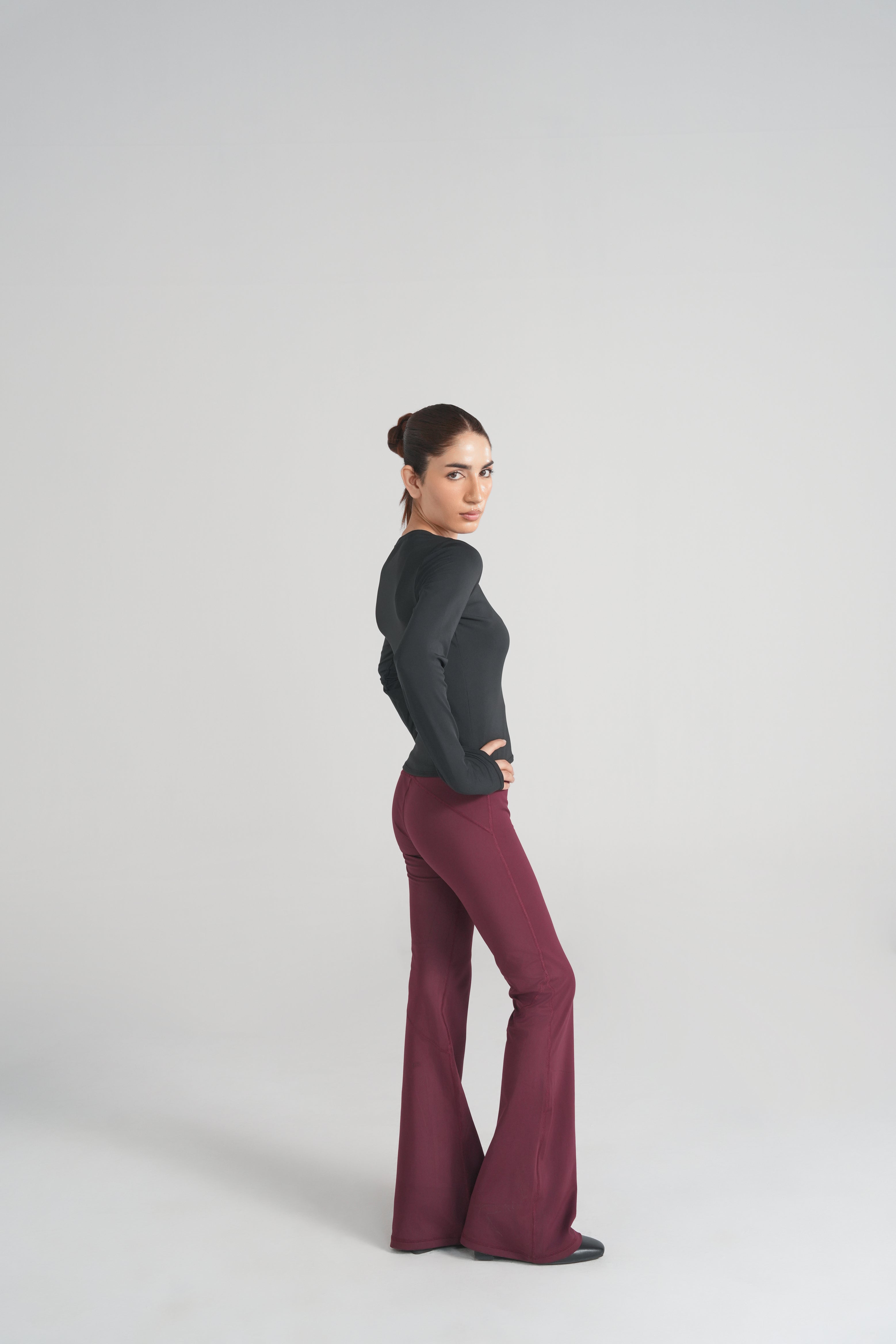 Bodyline Long Sleeve Tee - Jet Black