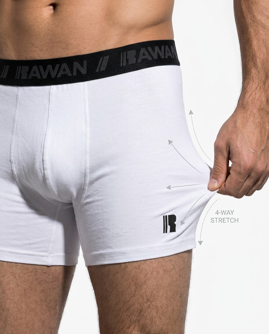 24.7 Boxer Briefs - Polar White