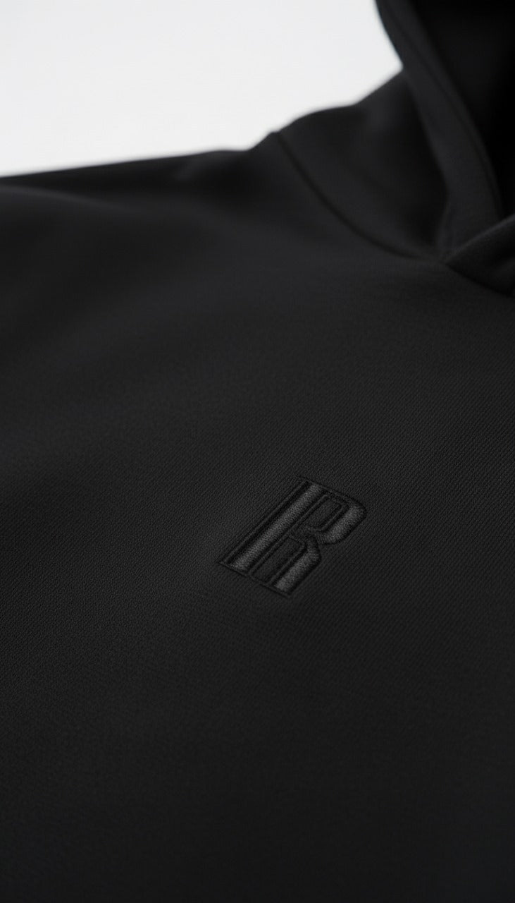 24.7 Hoodie - Just Black