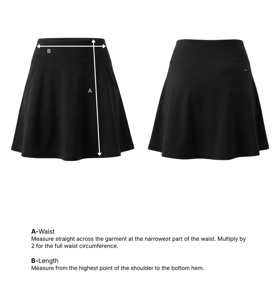 Woman skirt measurement guide