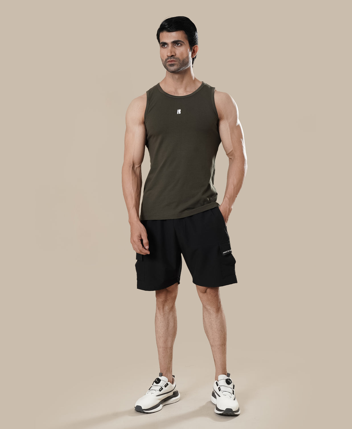 Essential Tank - Combat Green
