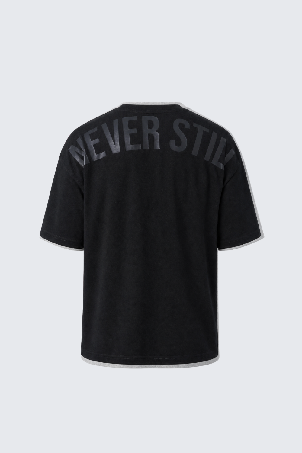 Never Still Oversized Tee - Black / Asphalt