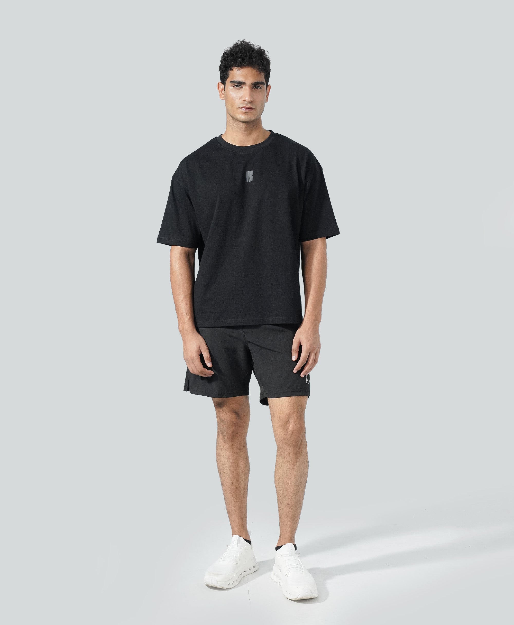Never Still Oversized Tee - Black / Asphalt