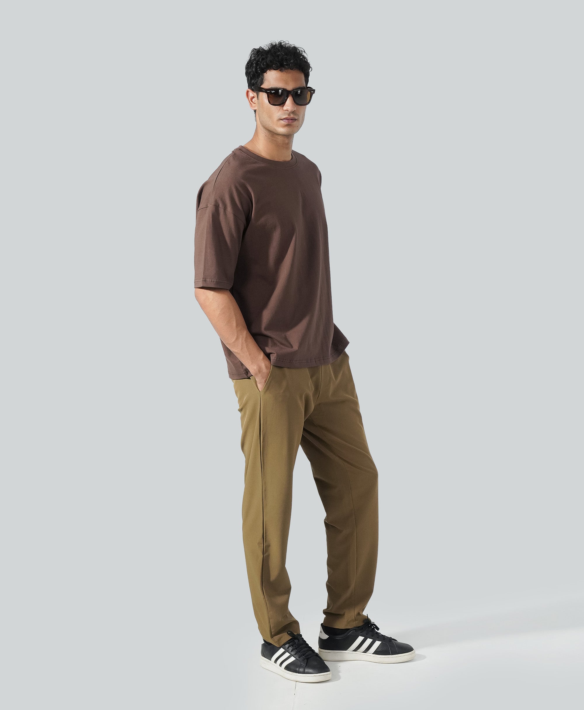 24.7 Oversized Tee - Espresso Brown