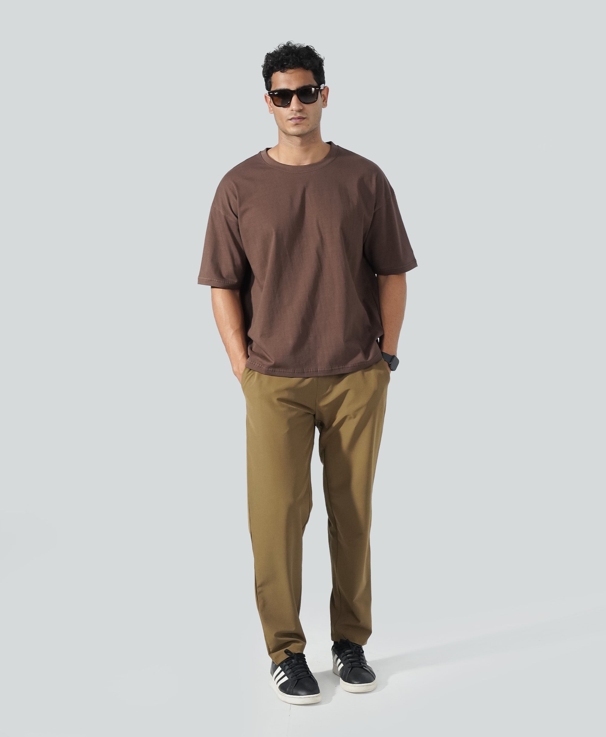 24.7 Oversized Tee - Espresso Brown