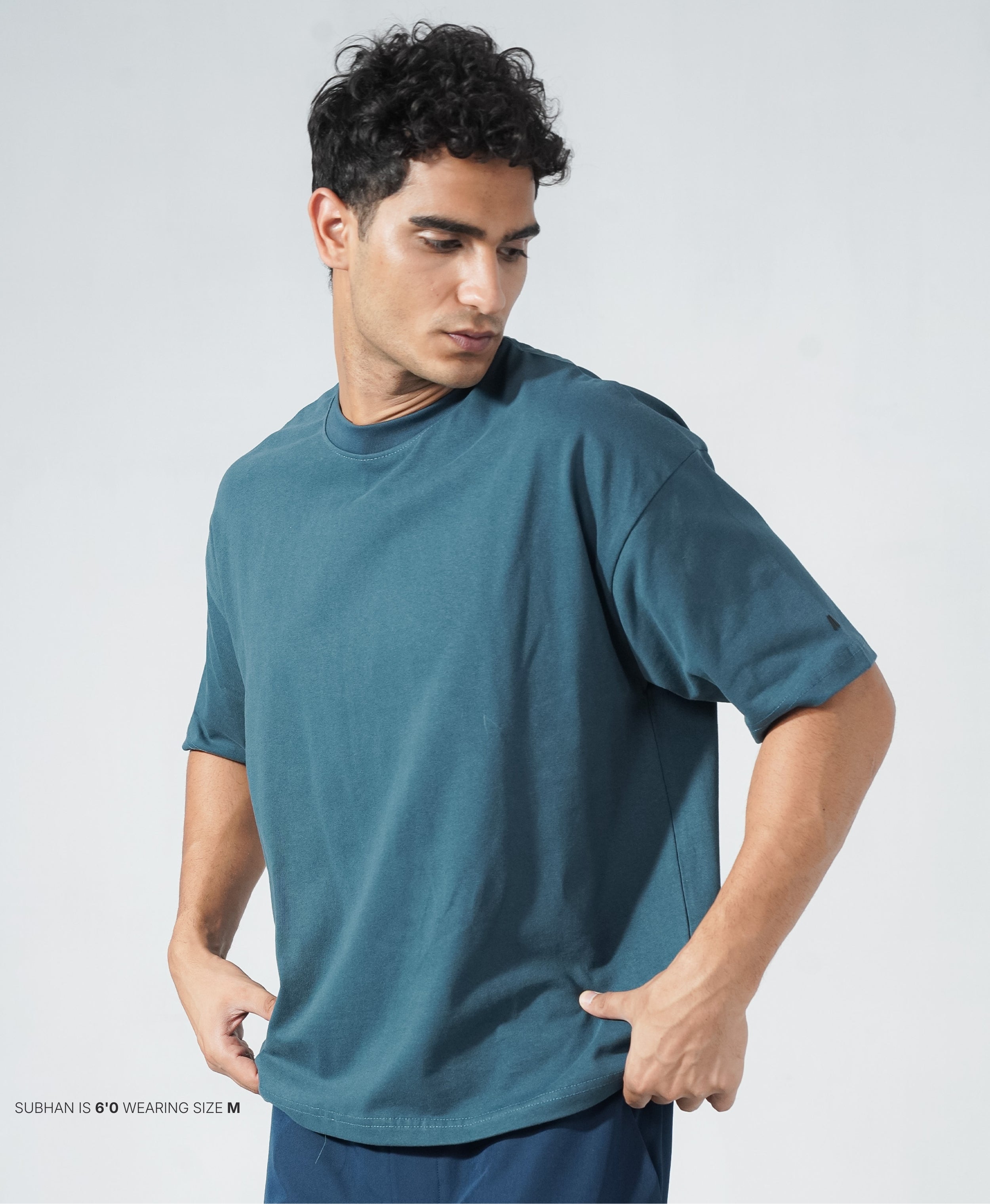 24.7 Oversized Tee - Deep Teal