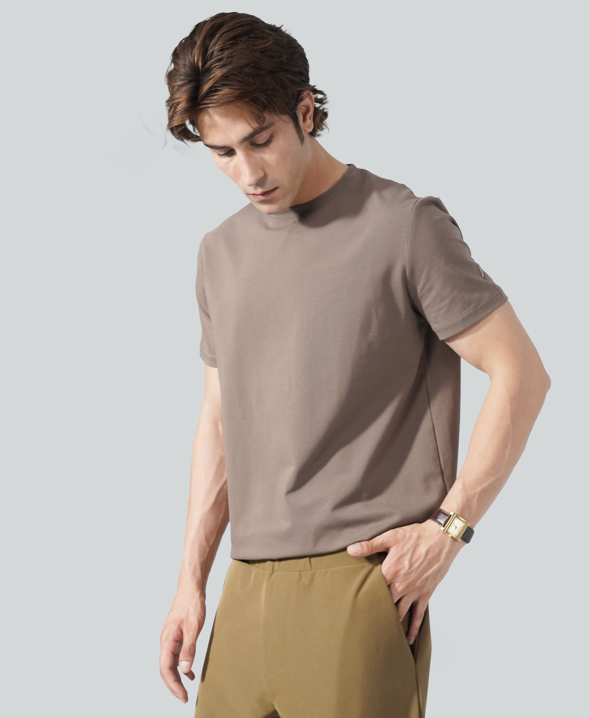 24.7 Tee - Mocha Brown