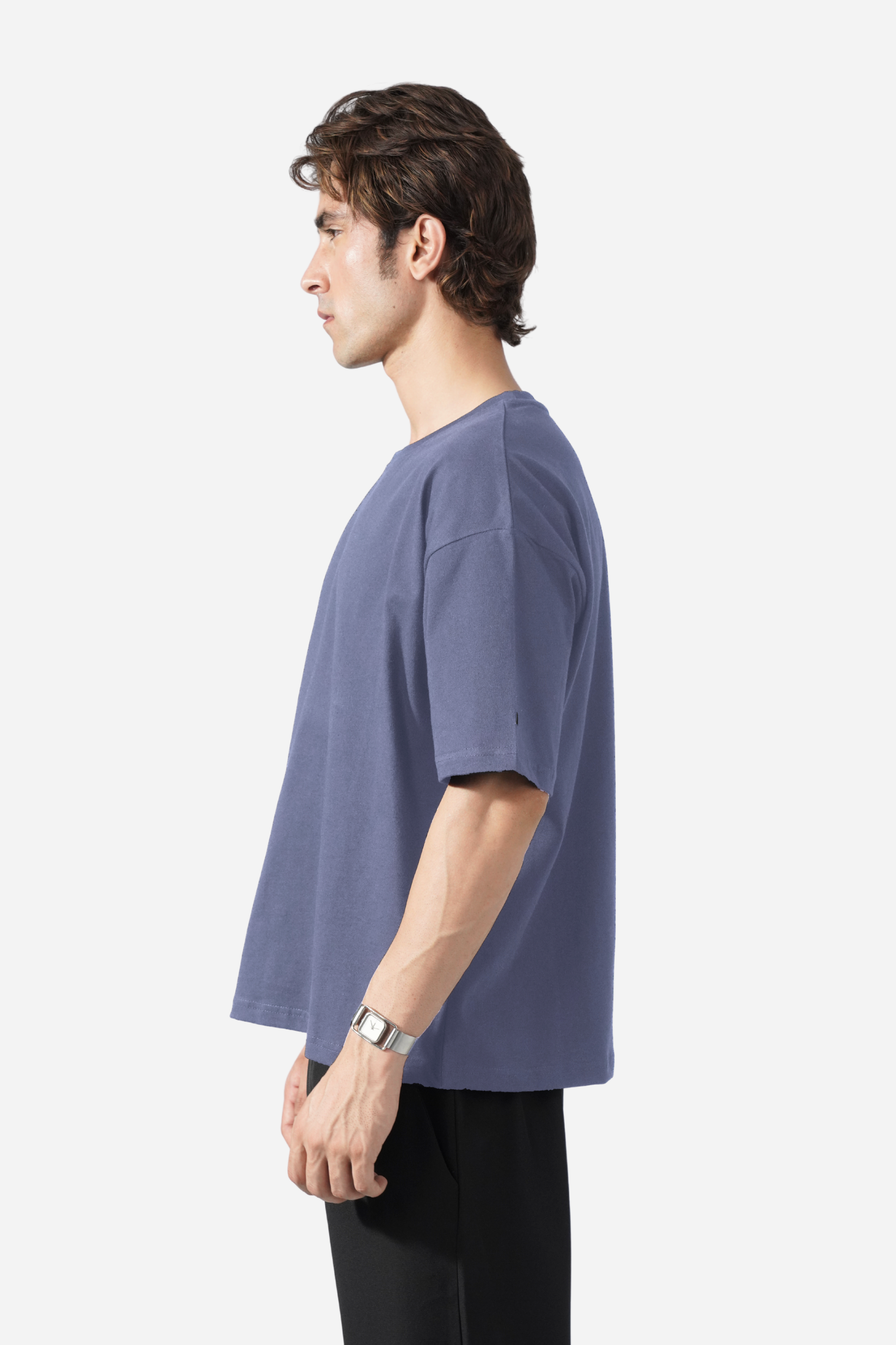24.7 Oversized Tee - Slate Purple