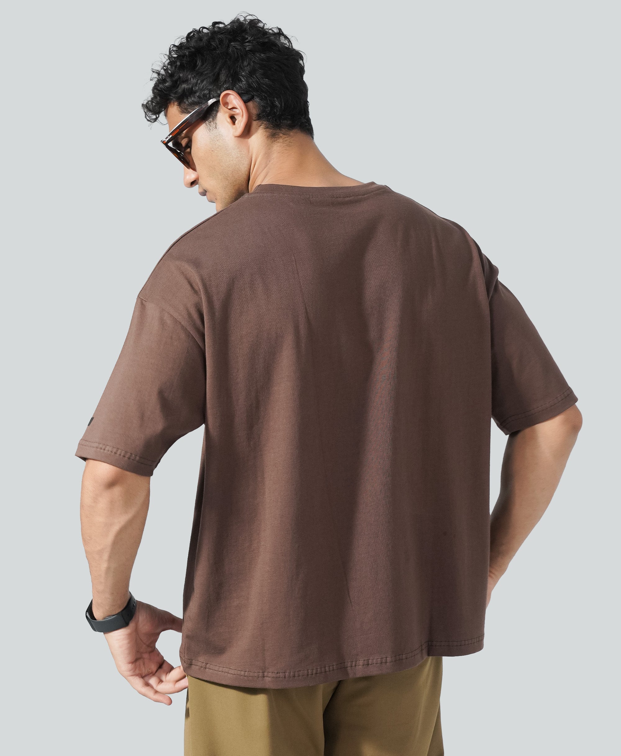 24.7 Oversized Tee - Espresso Brown