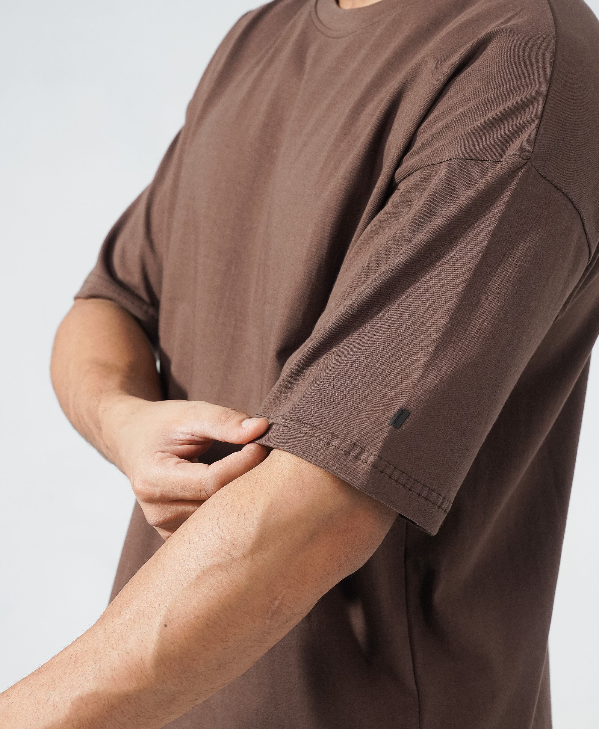 24.7 Oversized Tee - Espresso Brown