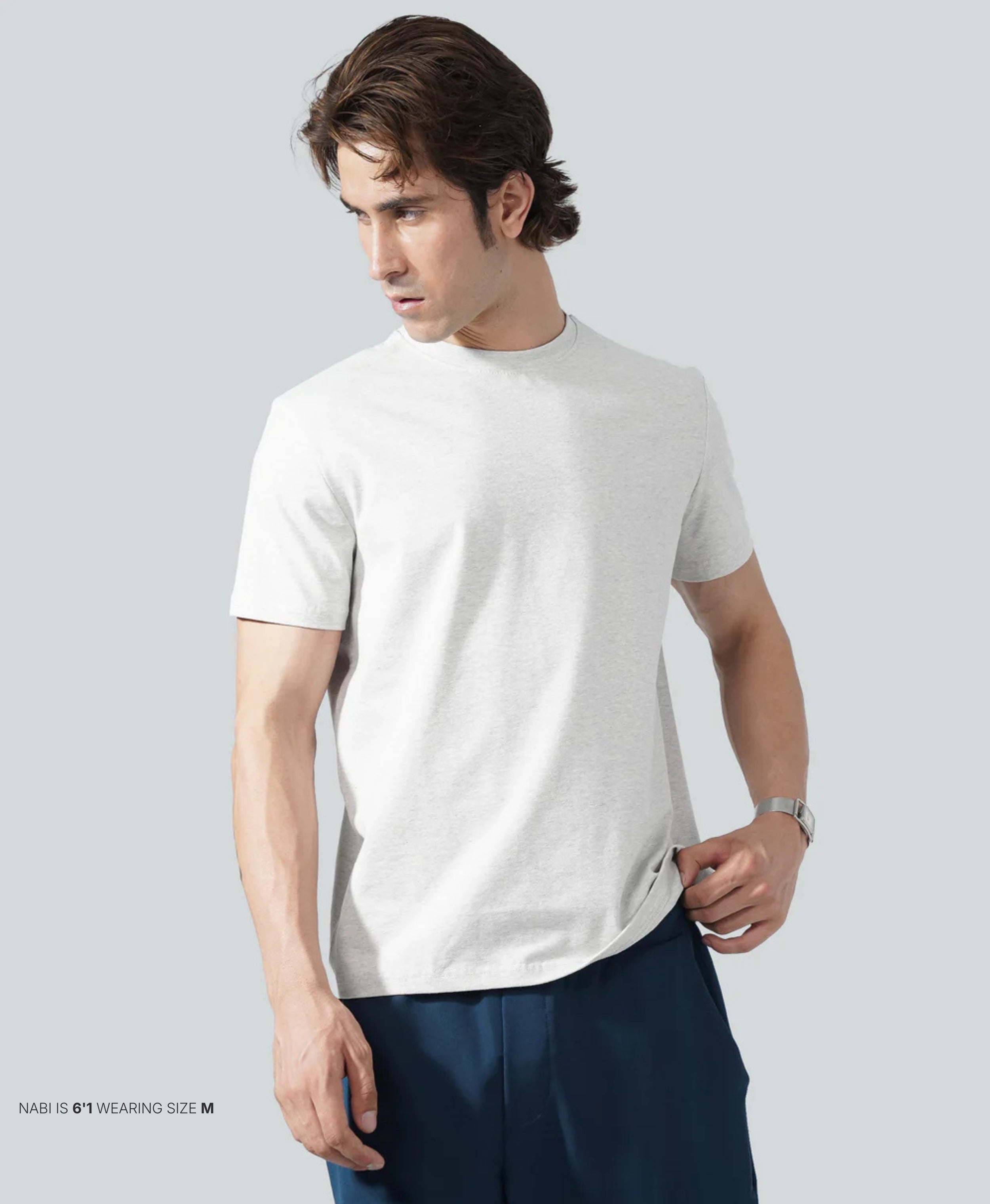 24.7 Tee - Frost Grey