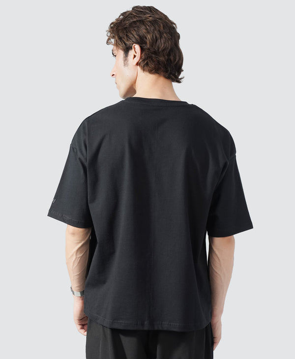 24.7 Oversized Tee -Just  Black