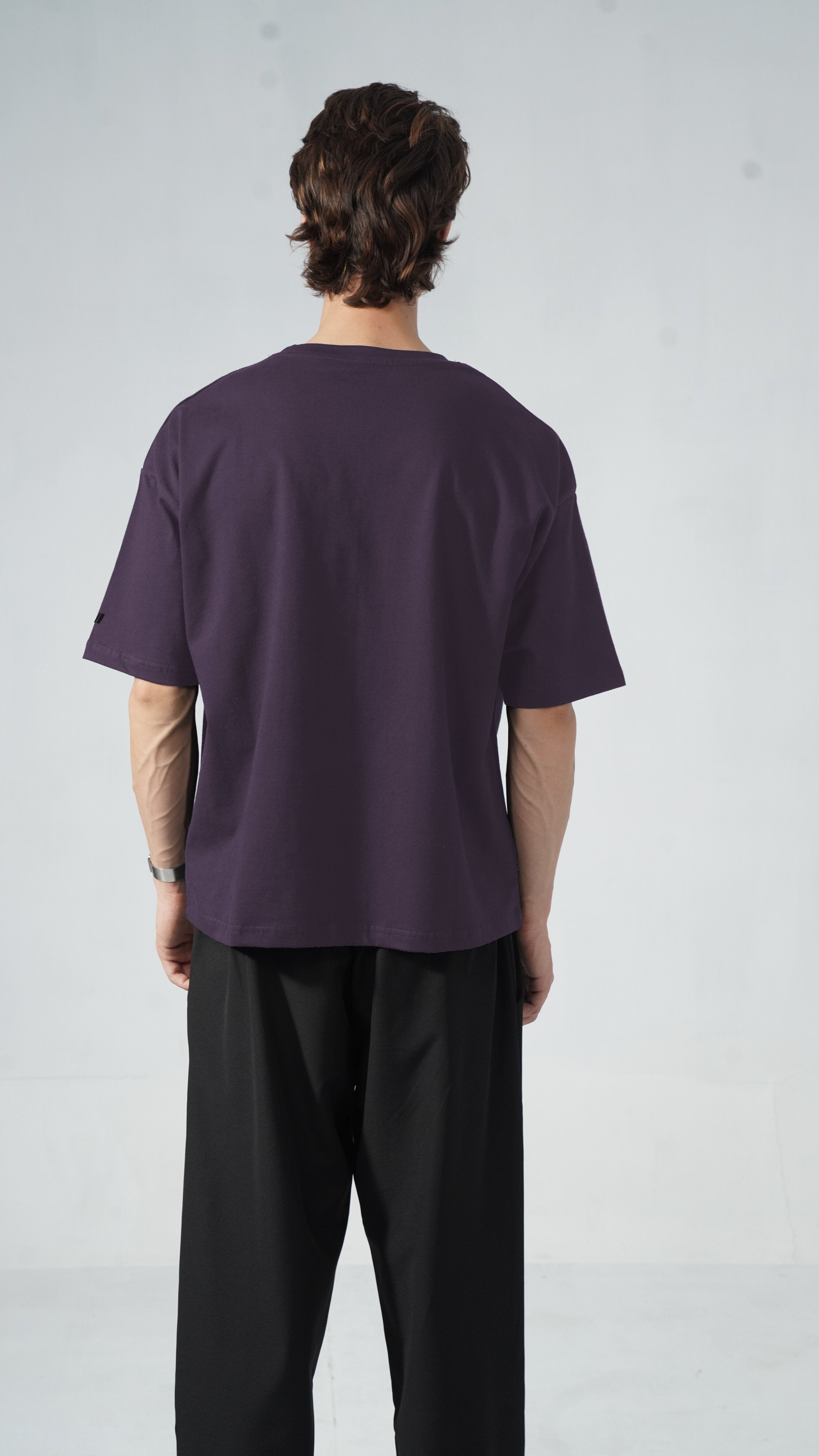 24.7 Oversized Tee - Midnight Purple