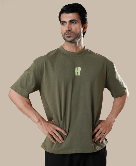RAWAN Oversized Tee - Olive Green