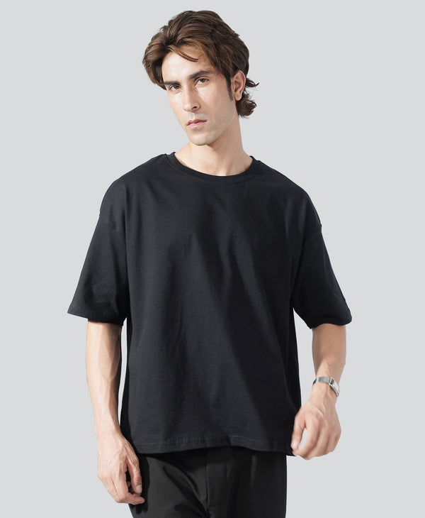 24.7 Oversized Tee -Just  Black