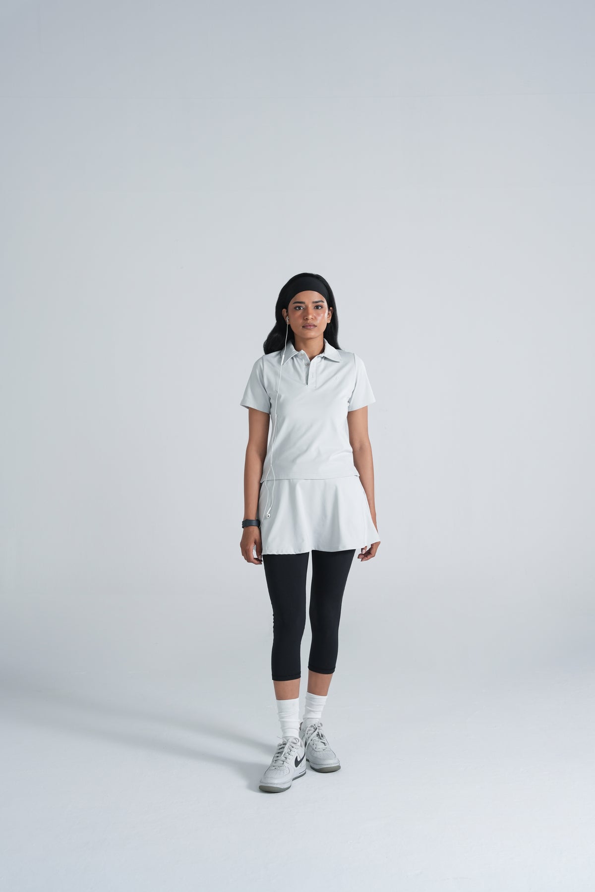 Club Skirt - Silver White