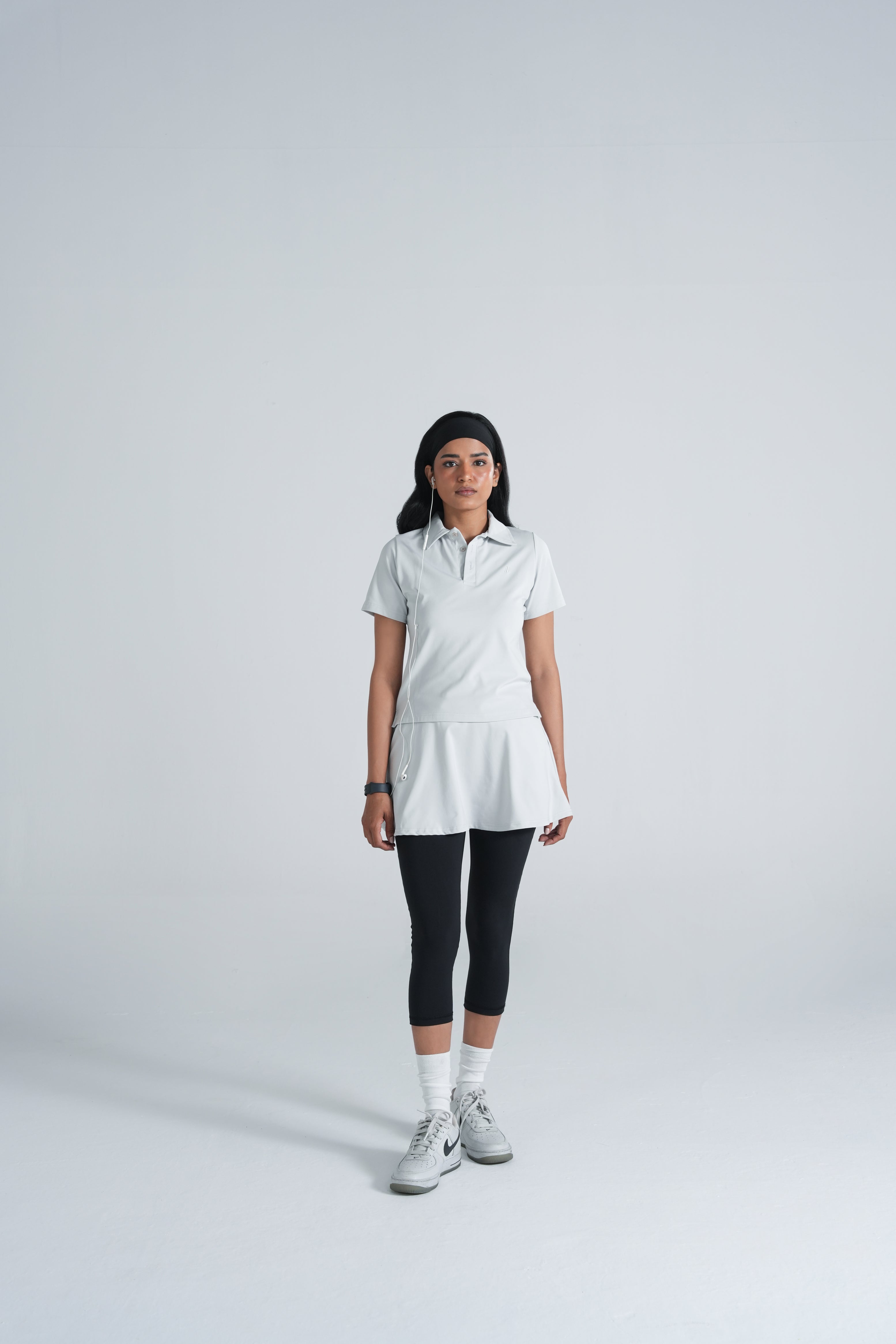 Club Skirt - Silver White