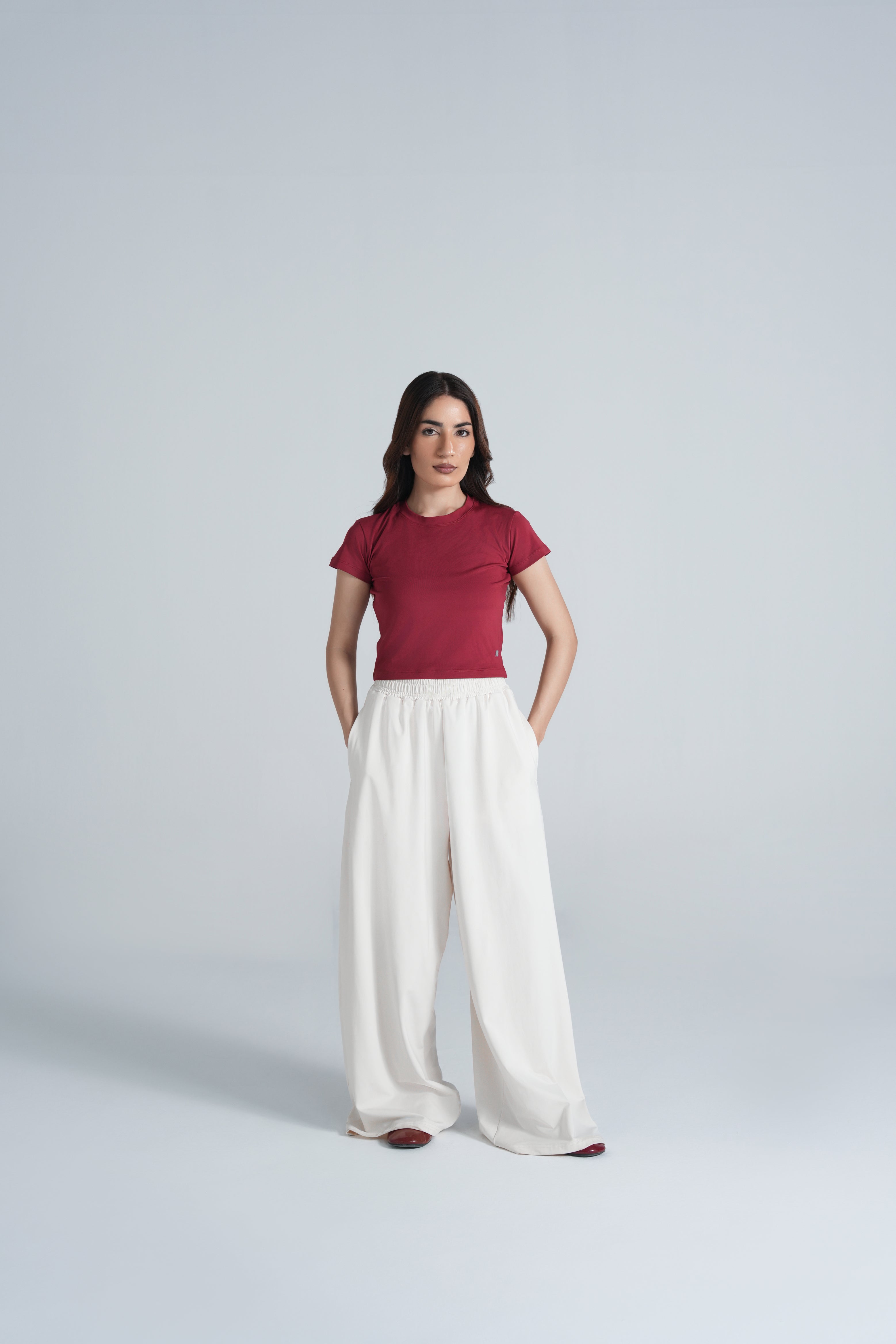 Studio Wide-Leg Pant - Bone