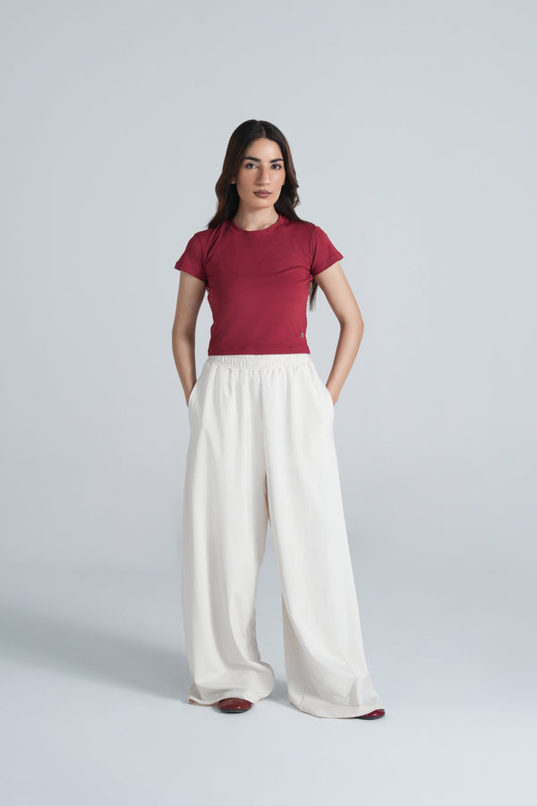 Bodyline Short Sleeve Tee - Cherry Red