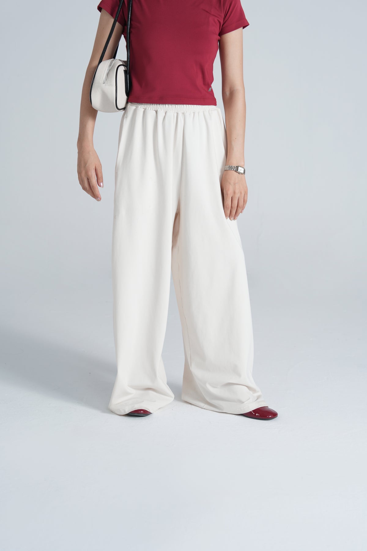 Studio Wide-Leg Pant - Bone