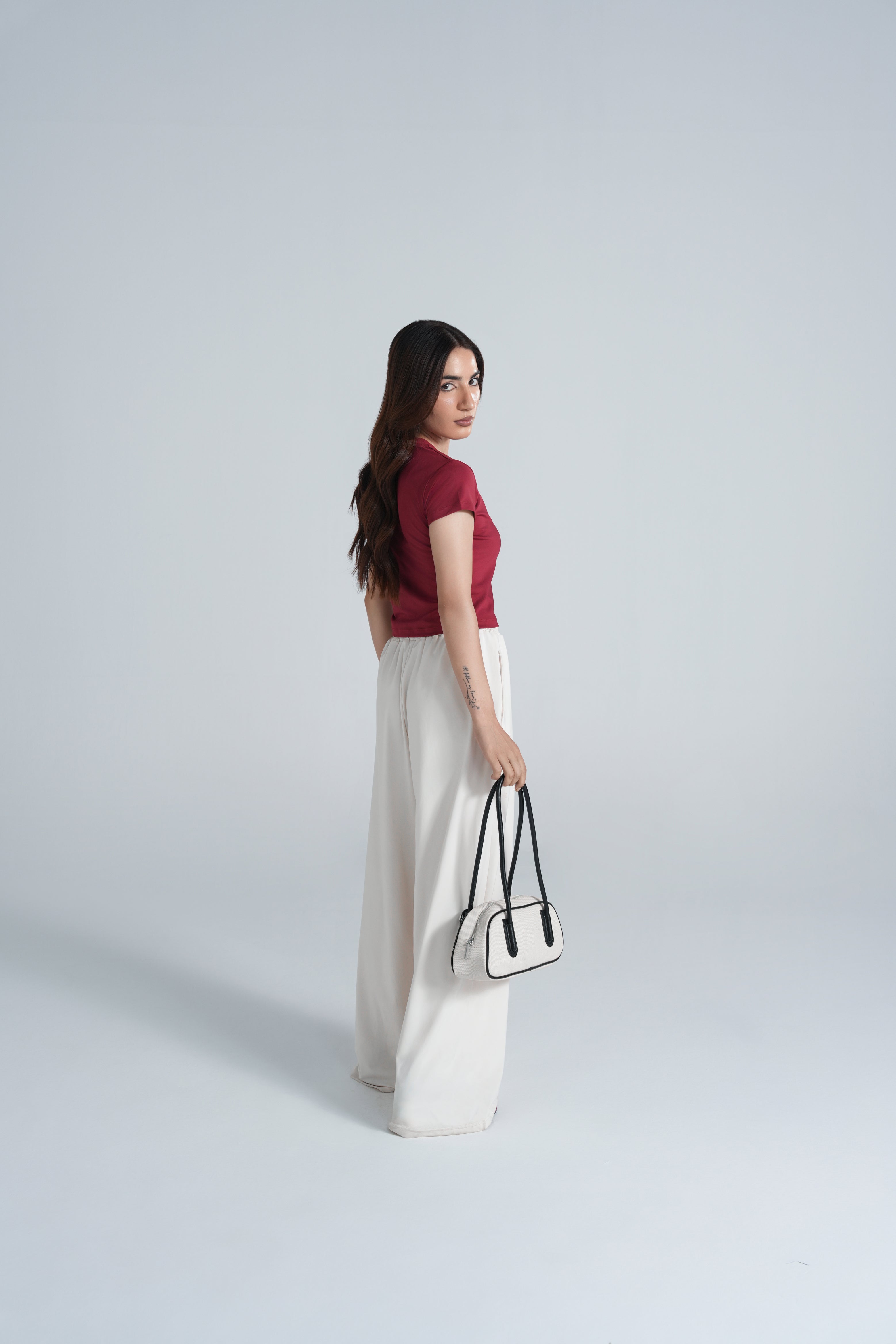 Studio Wide-Leg Pant - Bone