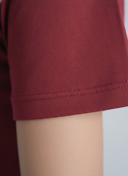 Bodyline Short Sleeve Tee - Cherry Red