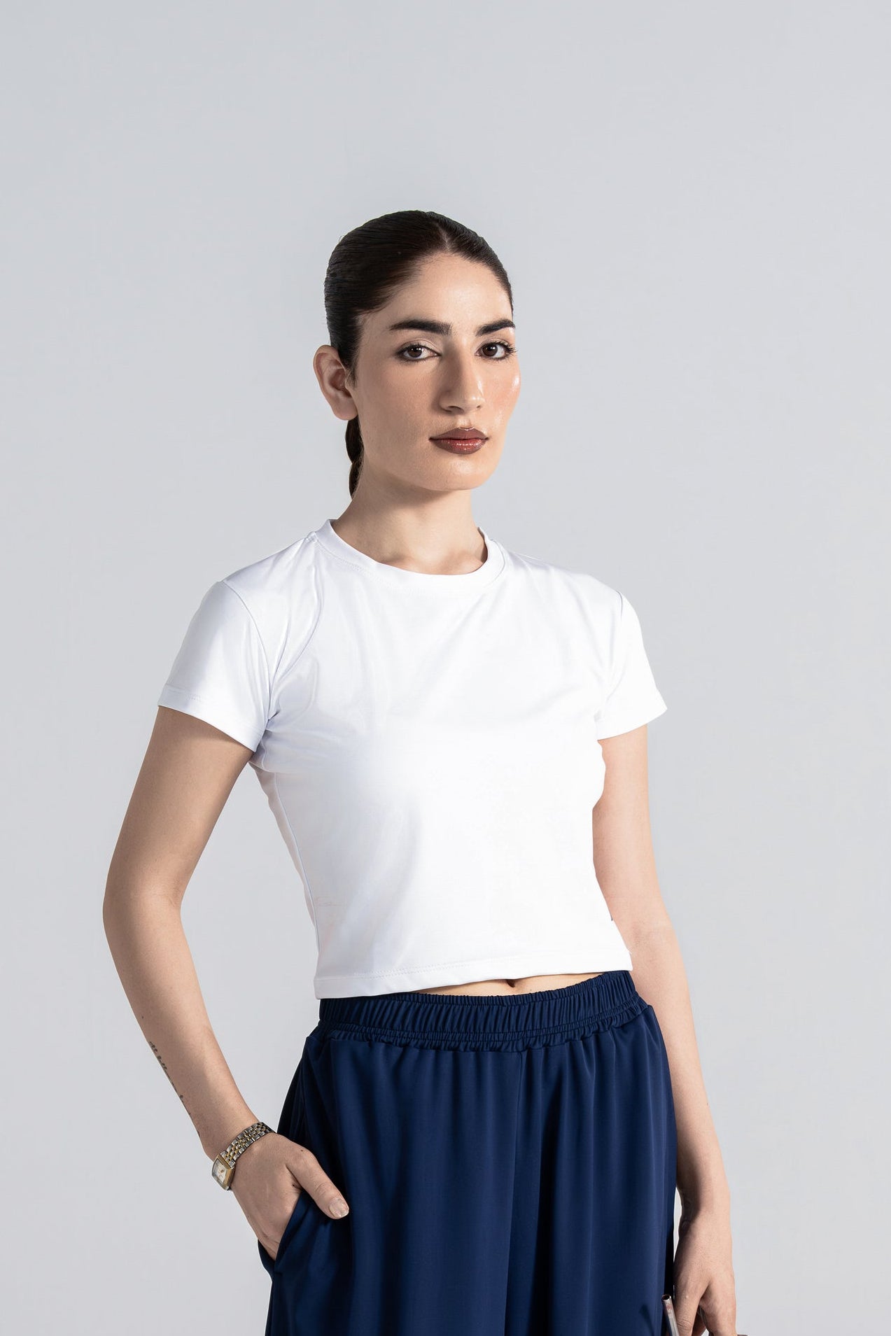 Bodyline Short Sleeve Tee - Studio White