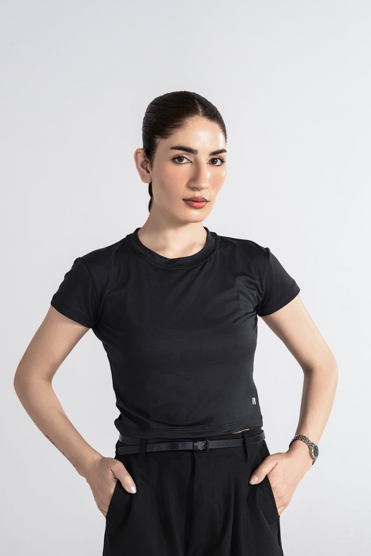Bodyline Short Sleeve Tee - Jet Black
