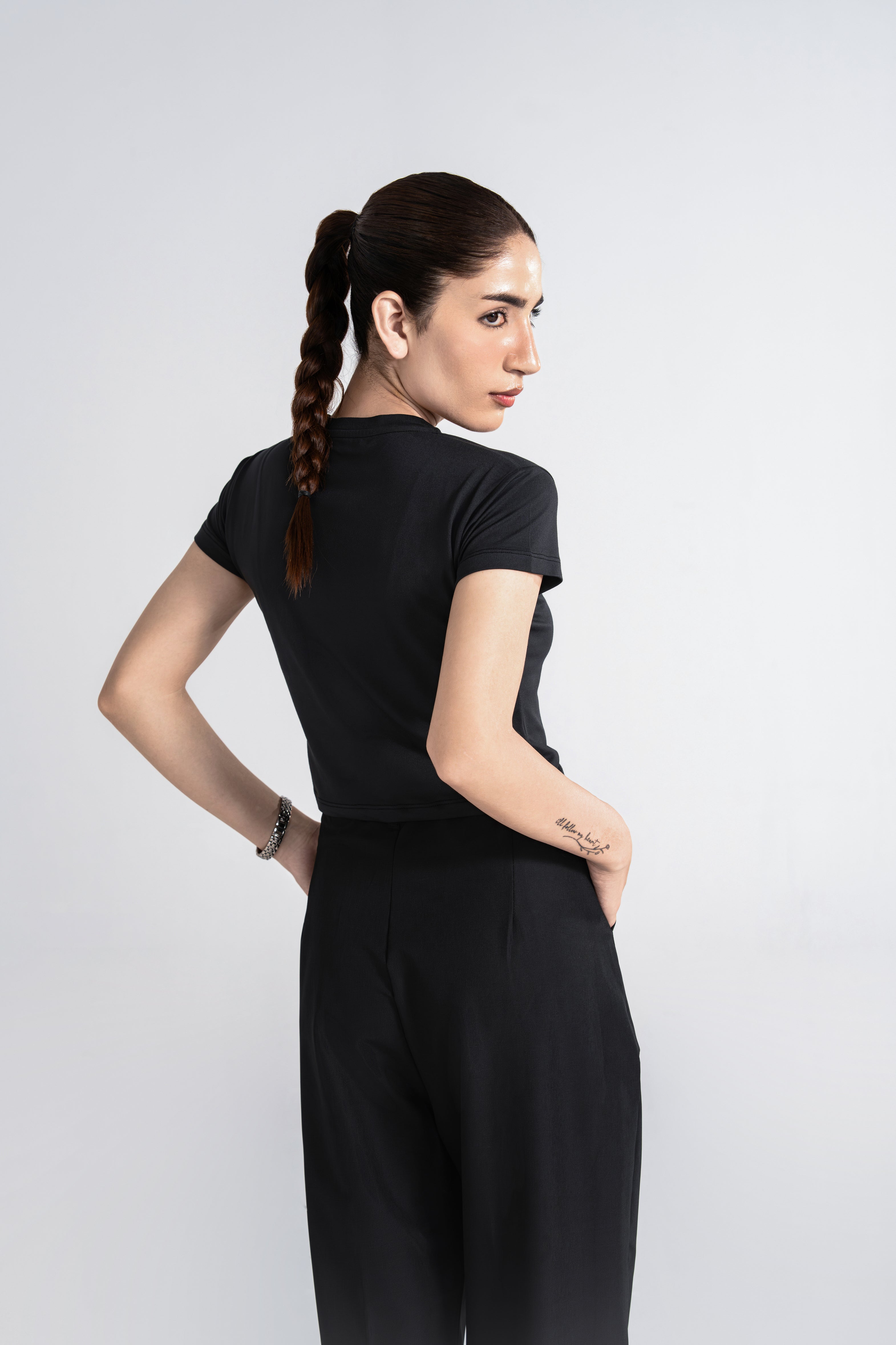 Studio Pleated Pant - Jet Black
