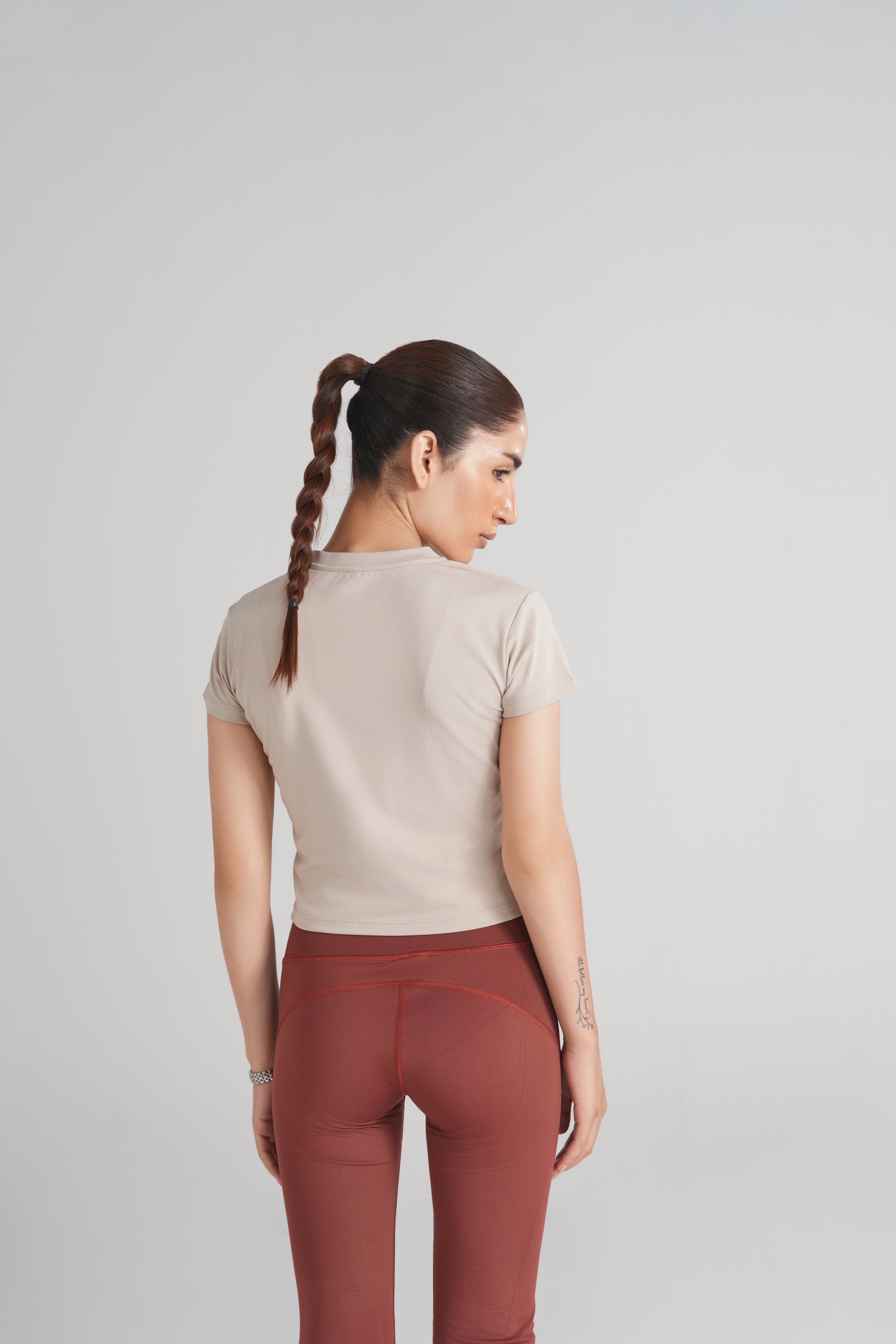 Bodyline Short Sleeve Tee - Warm Ivory