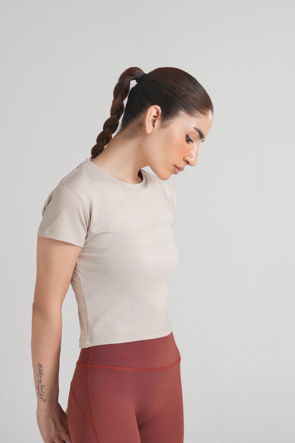 Bodyline Short Sleeve Tee - Warm Ivory