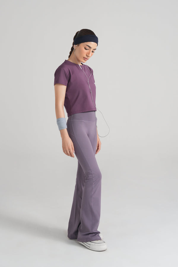 Soft Sculpt Flare Legging - Dusty Purple