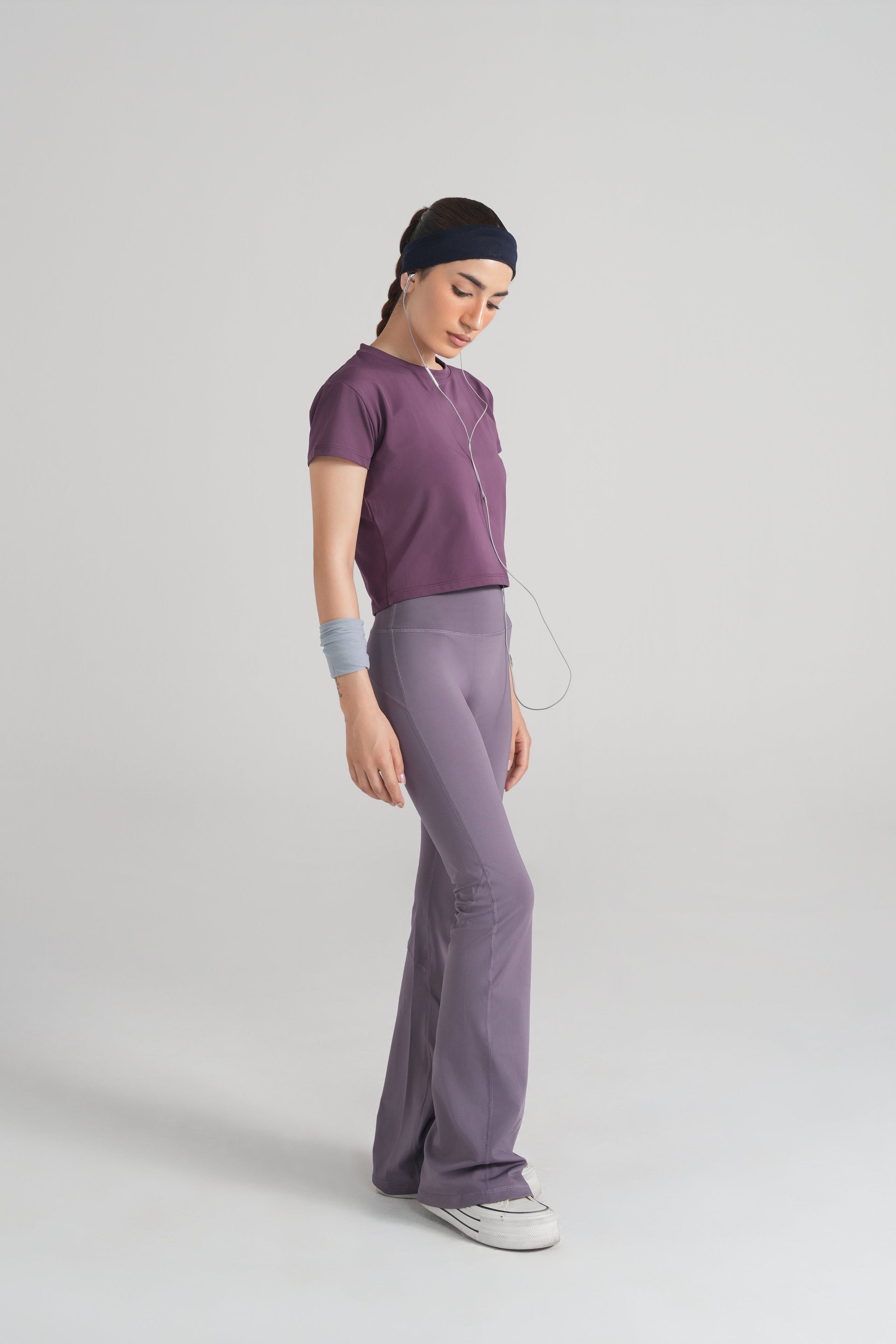 Bodyline Short Sleeve Tee - Purple Plum