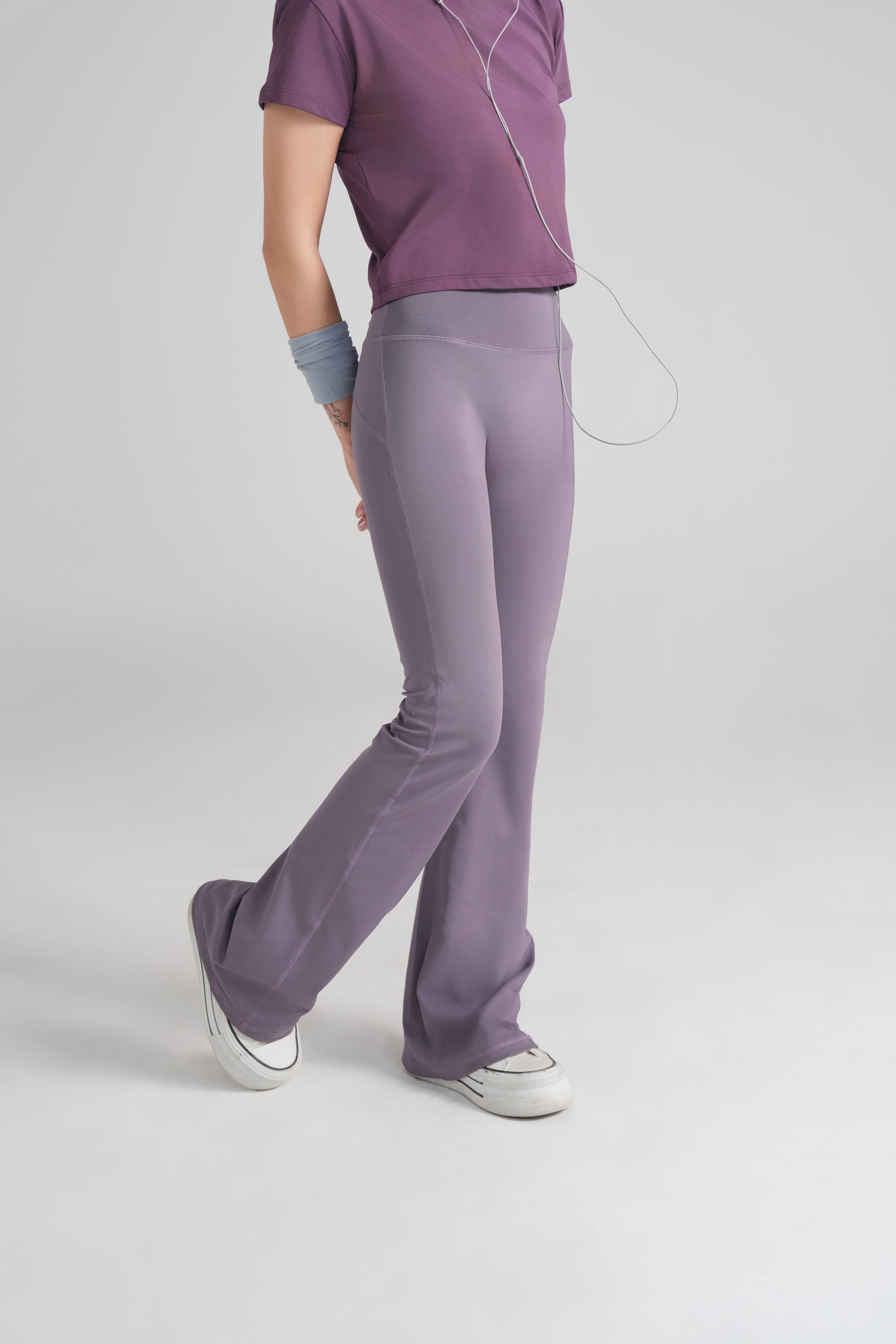 Soft Sculpt Flare Legging - Dusty Purple