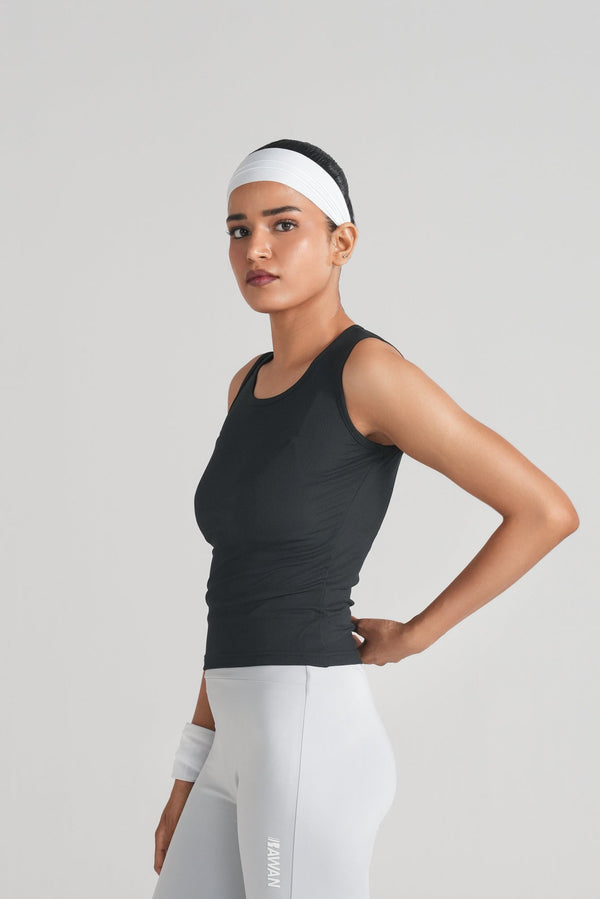 Contour Rib Tank - Jet Black