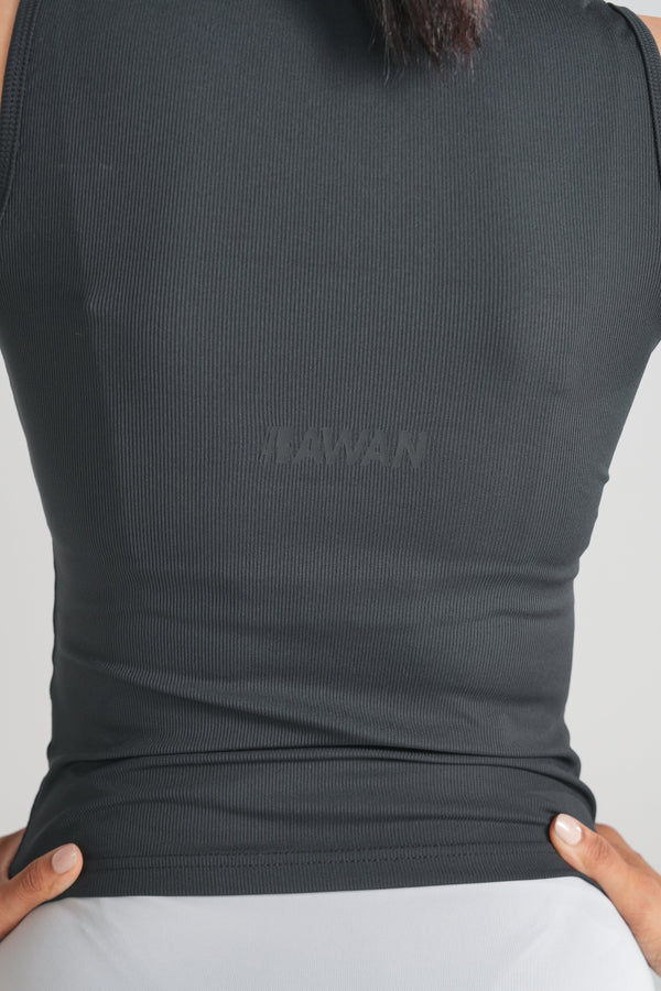 Contour Rib Tank - Jet Black