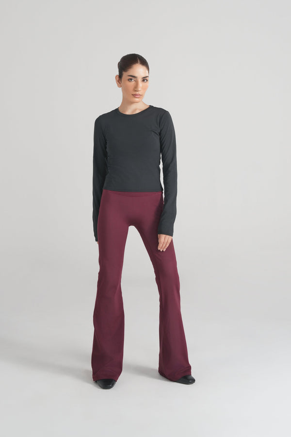 Bodyline Long Sleeve Tee - Jet Black