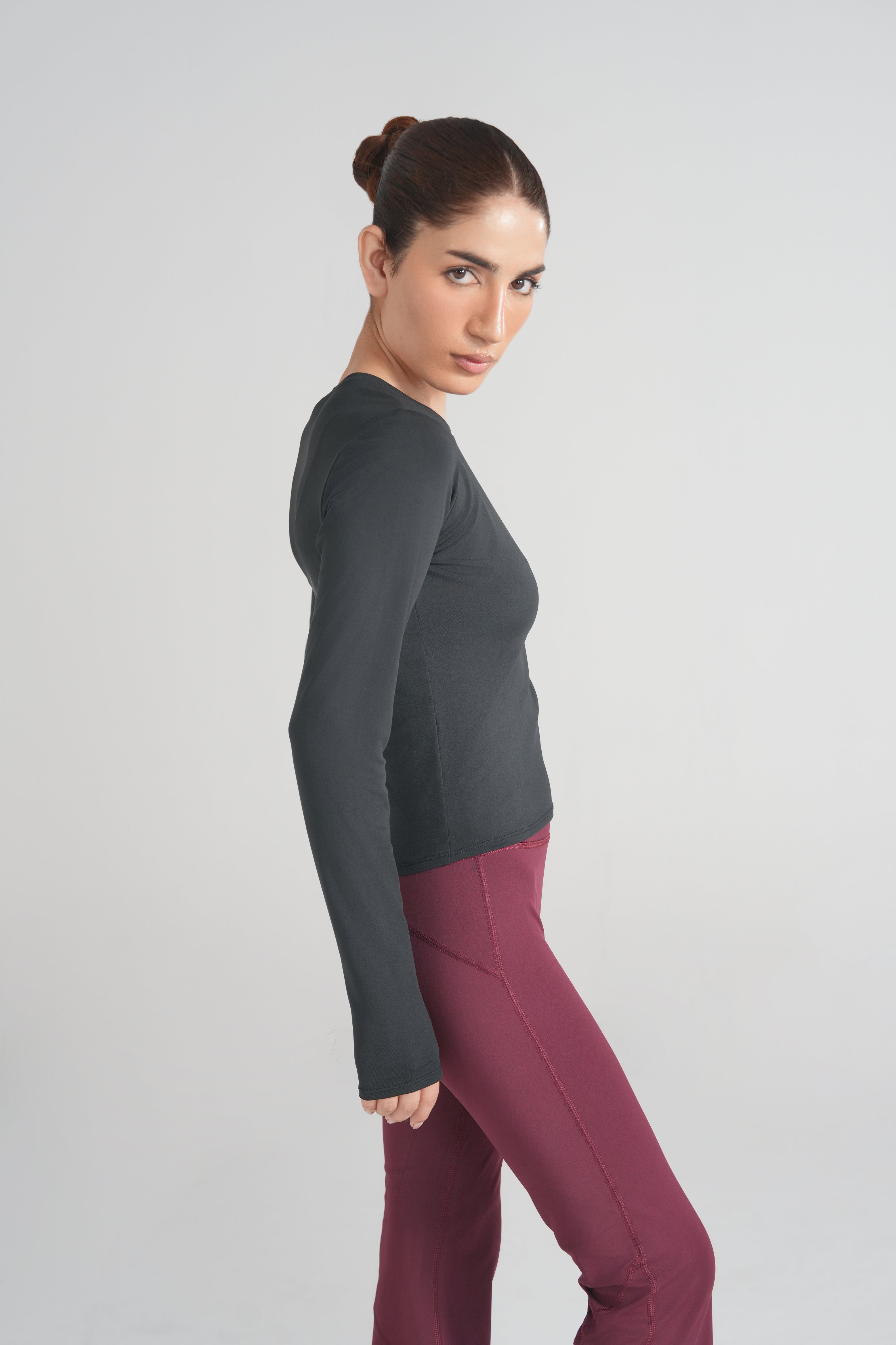 Soft Sculpt Flare Legging - Burgundy